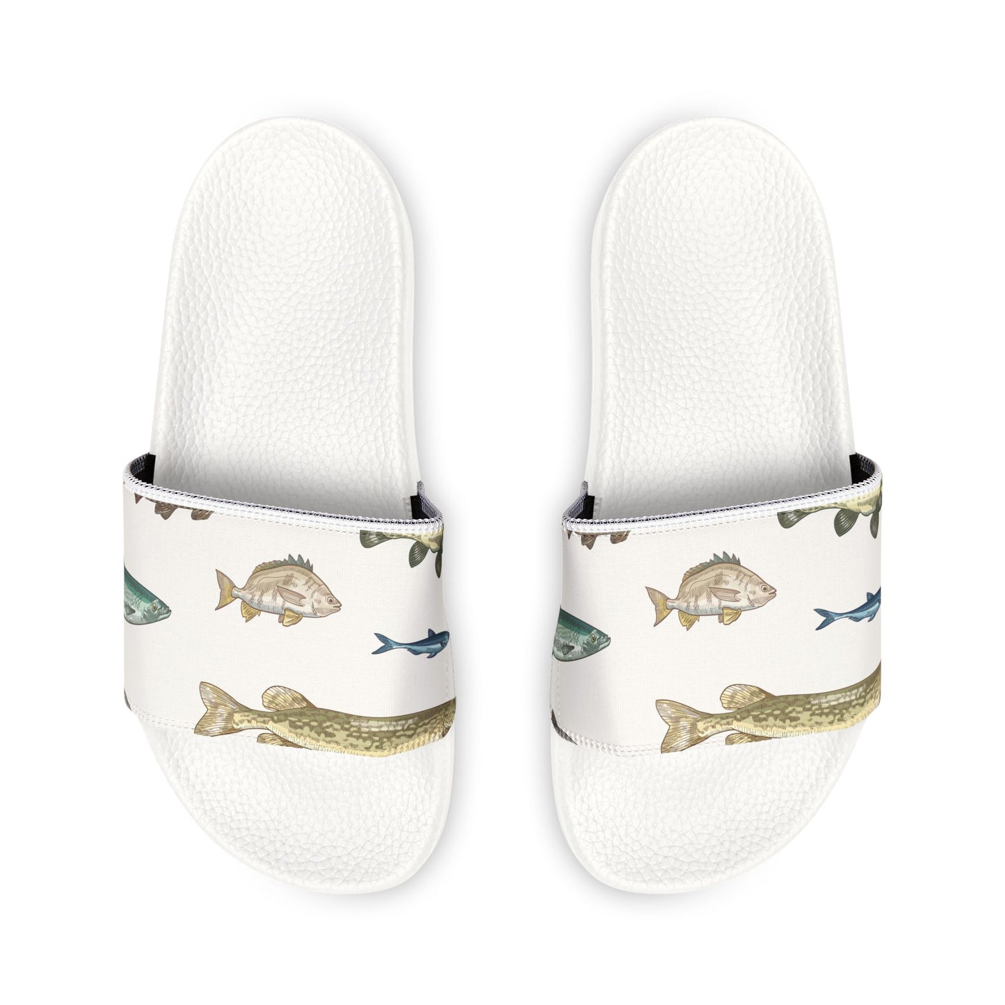 Men's Fish Print Removable-Strap Sandals - Casual Outdoor Footwear