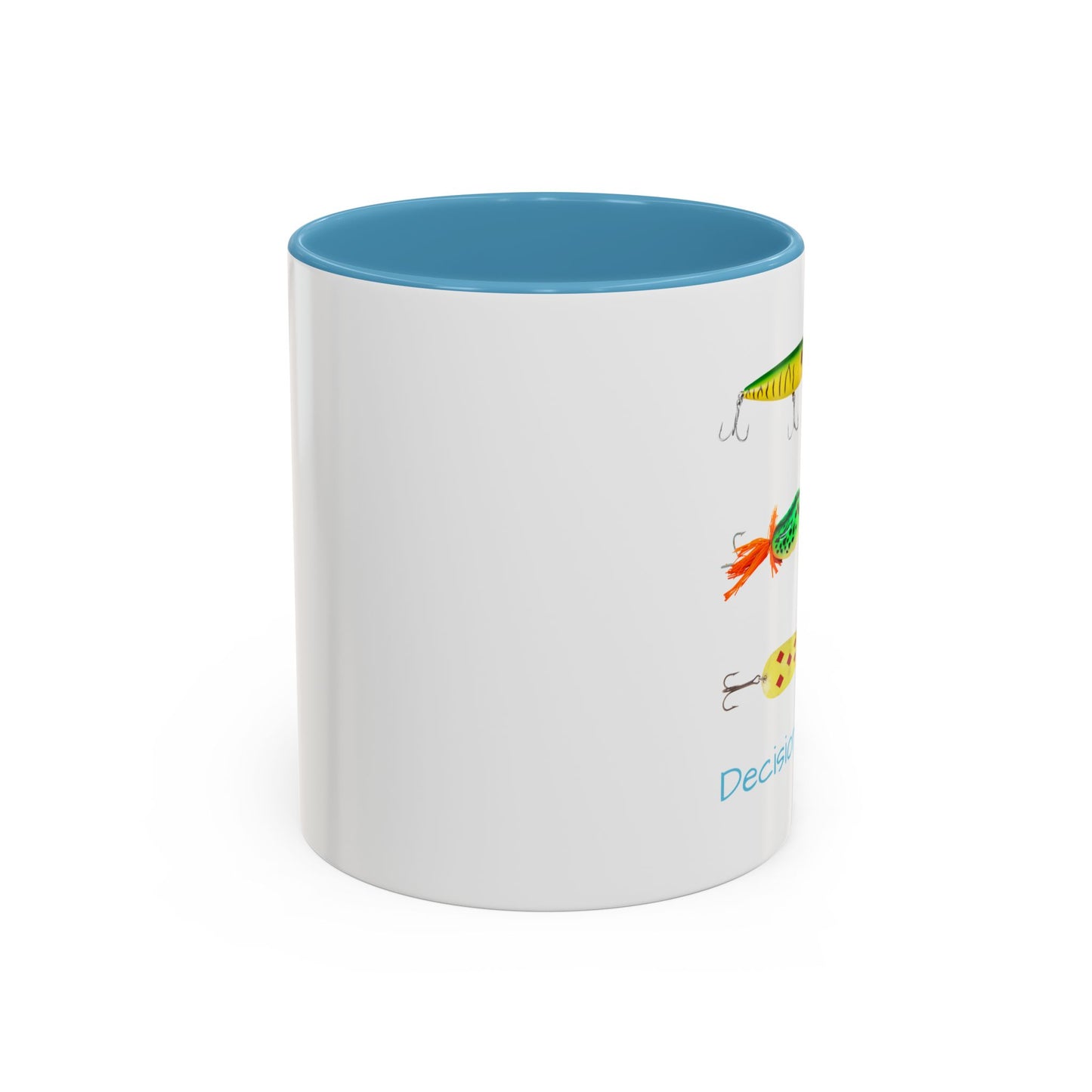 Angler's Accent Coffee Mug - "Decisions...Decisions..." Perfect for Fishing Enthusiasts