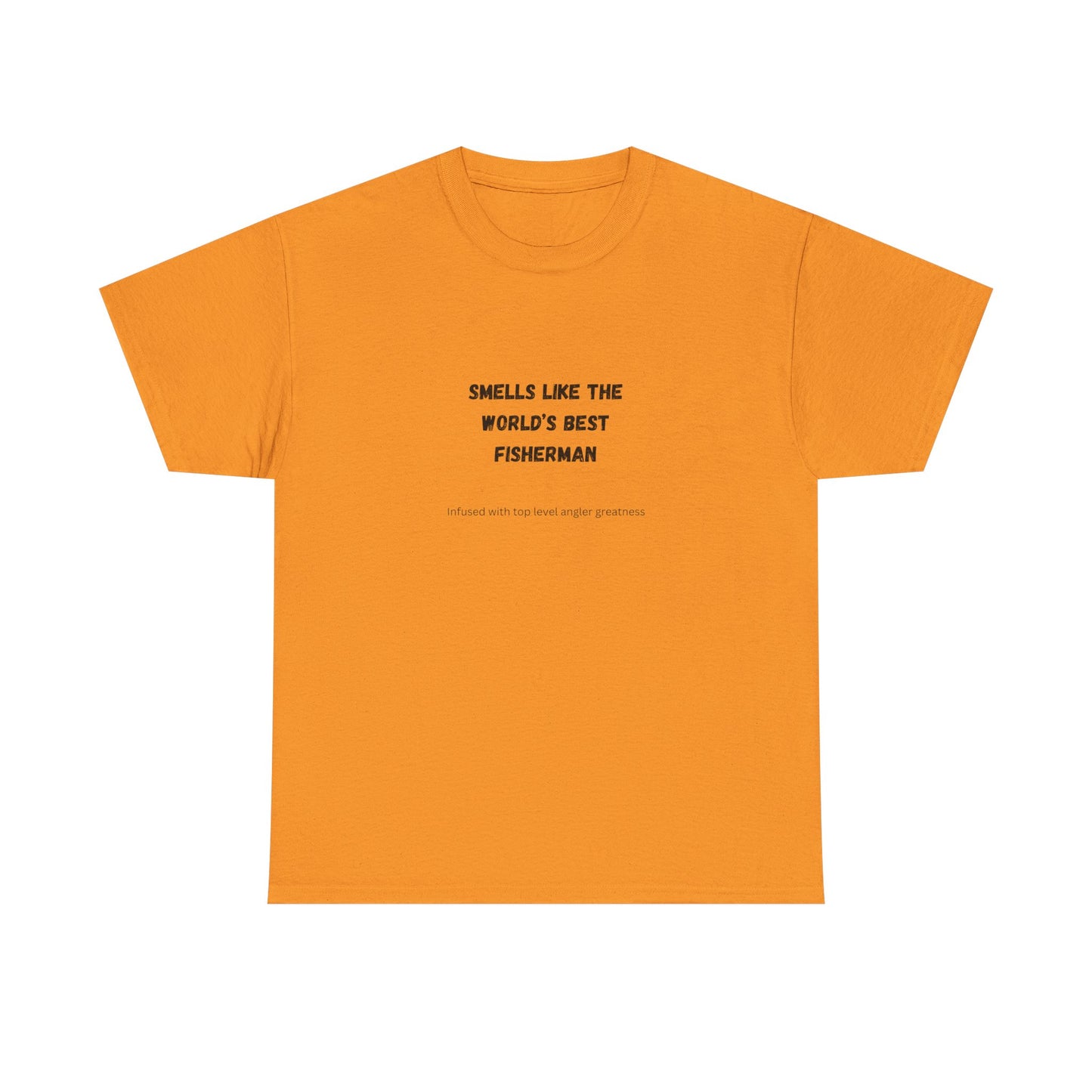 "Smells Like the World's Best Fisherman" Unisex Heavy Cotton Tee - Perfect Fishing Gift