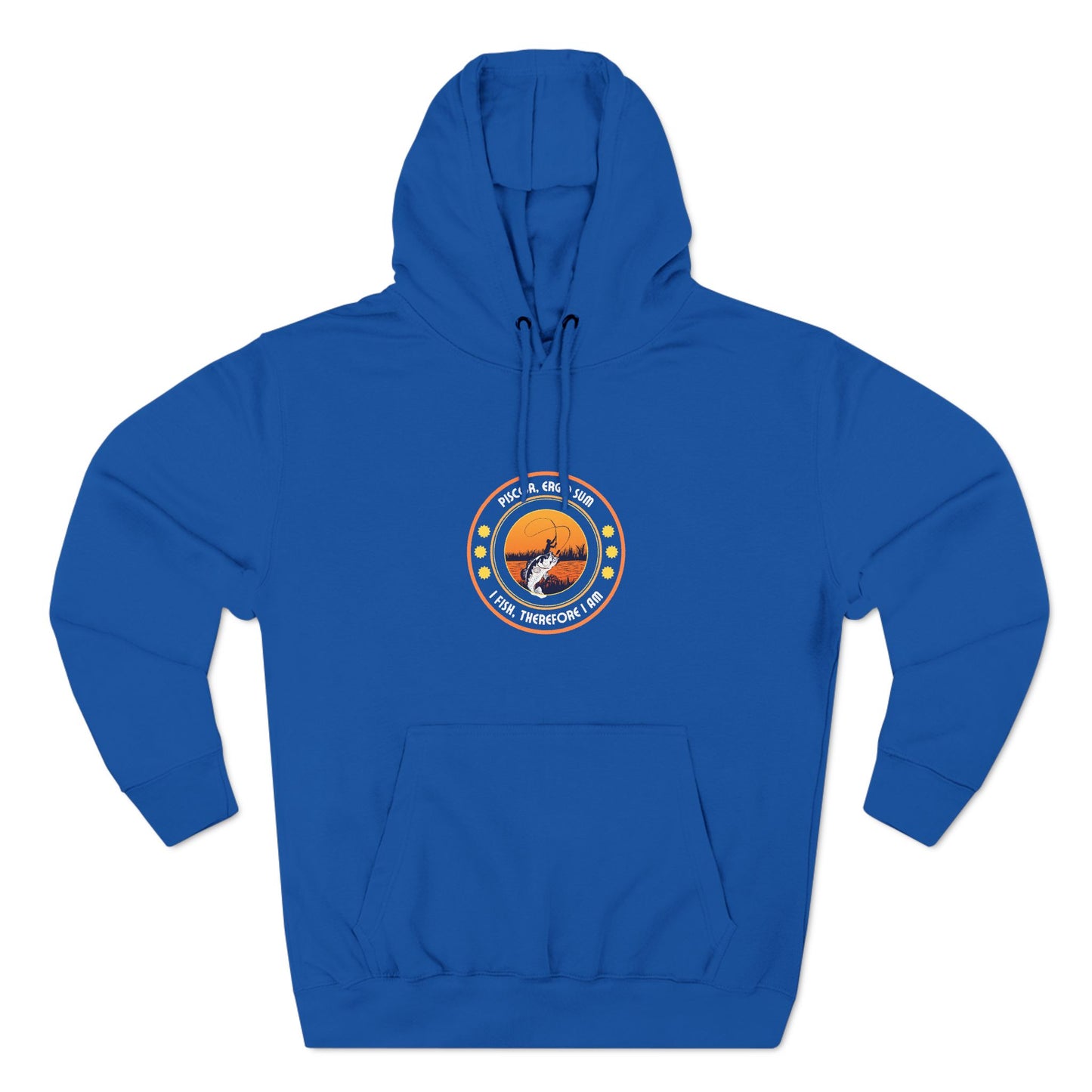 "I Fish, Therefore I Am" - Cozy Fleece for Outdoor Lovers