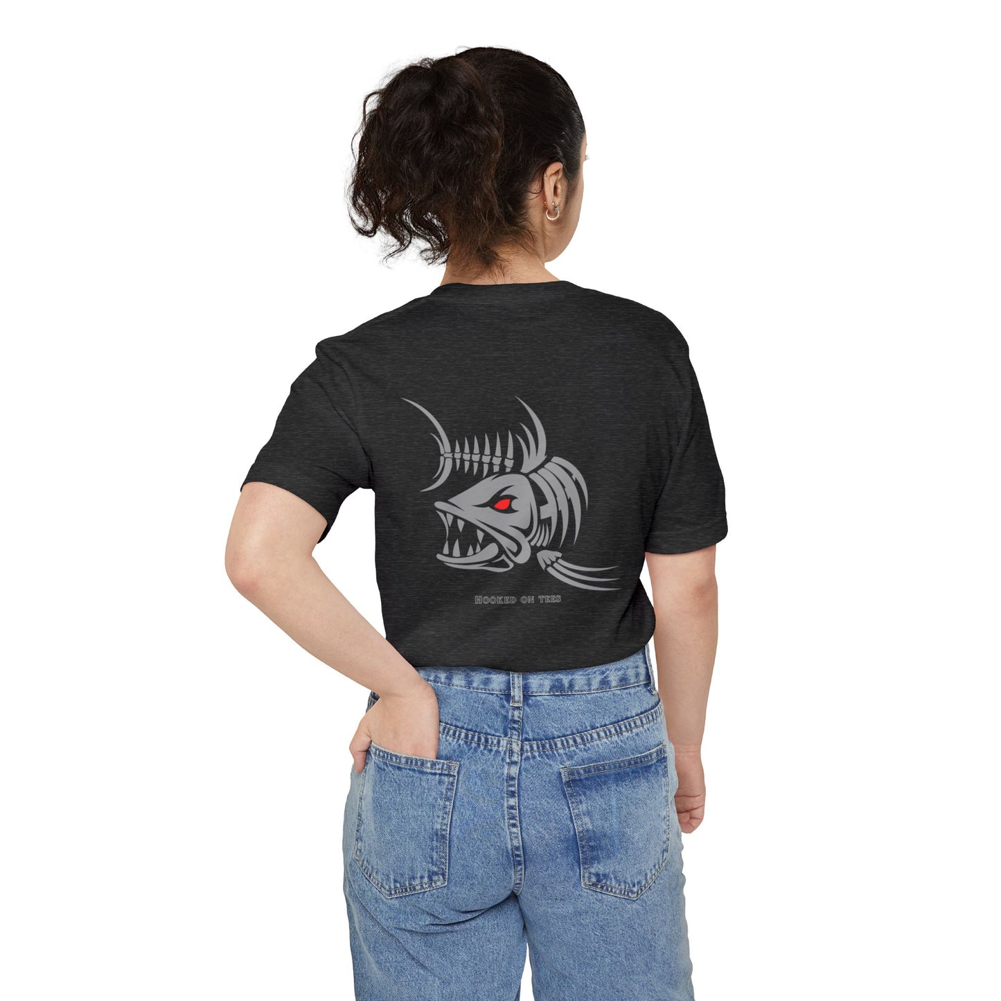 "Fishing University" Unisex Pocket T-Shirt - Unique Graphic Tee for Casual Style.