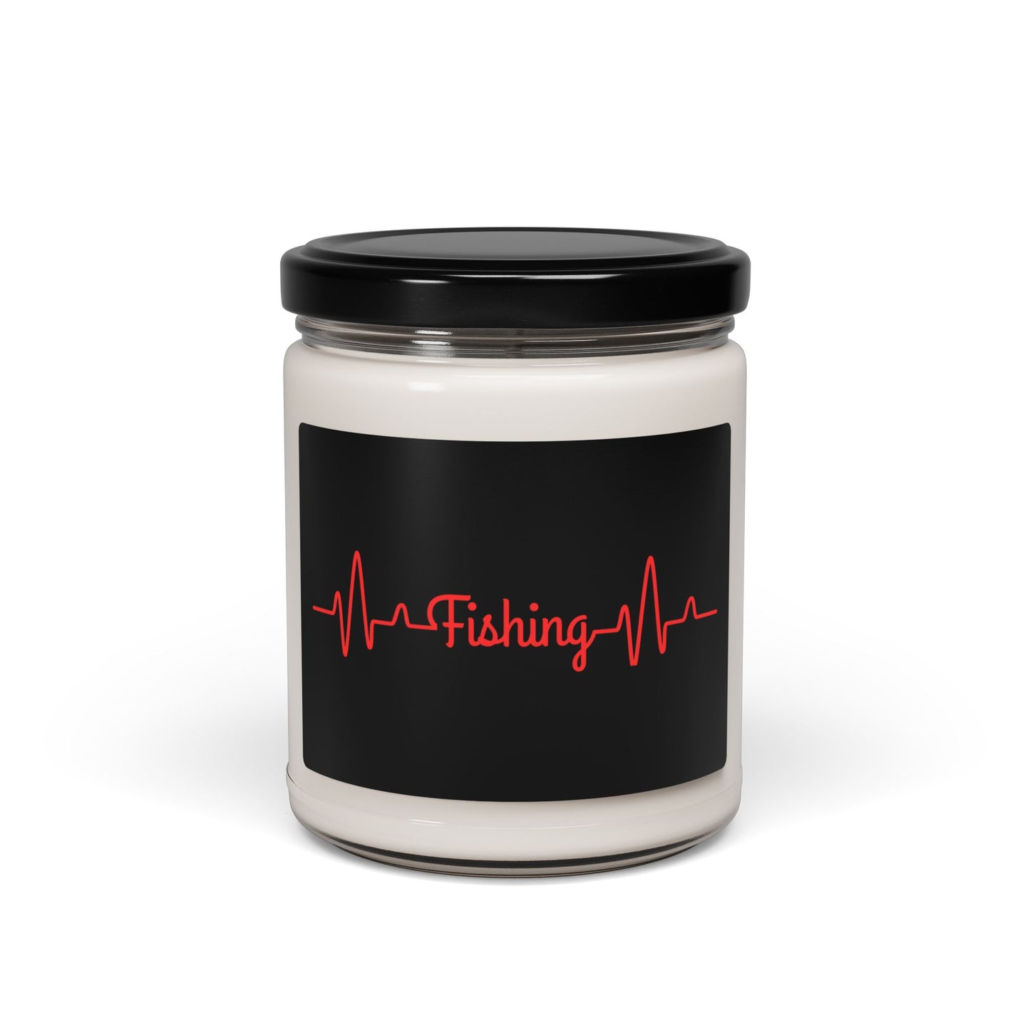 "Fishing Heartbeat" Scented Soy Candle - 9oz Relaxation Gift