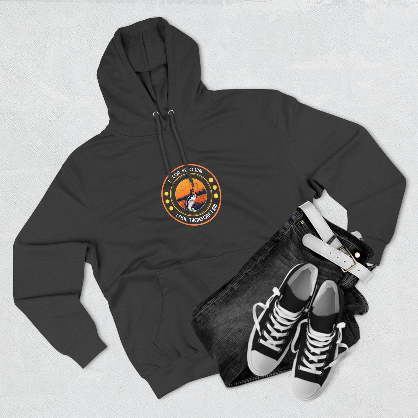 "I Fish, Therefore I Am" - Cozy Fleece for Outdoor Lovers