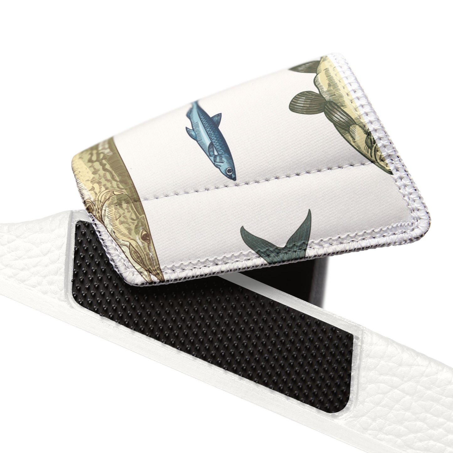 Men's Fish Print Removable-Strap Sandals - Casual Outdoor Footwear