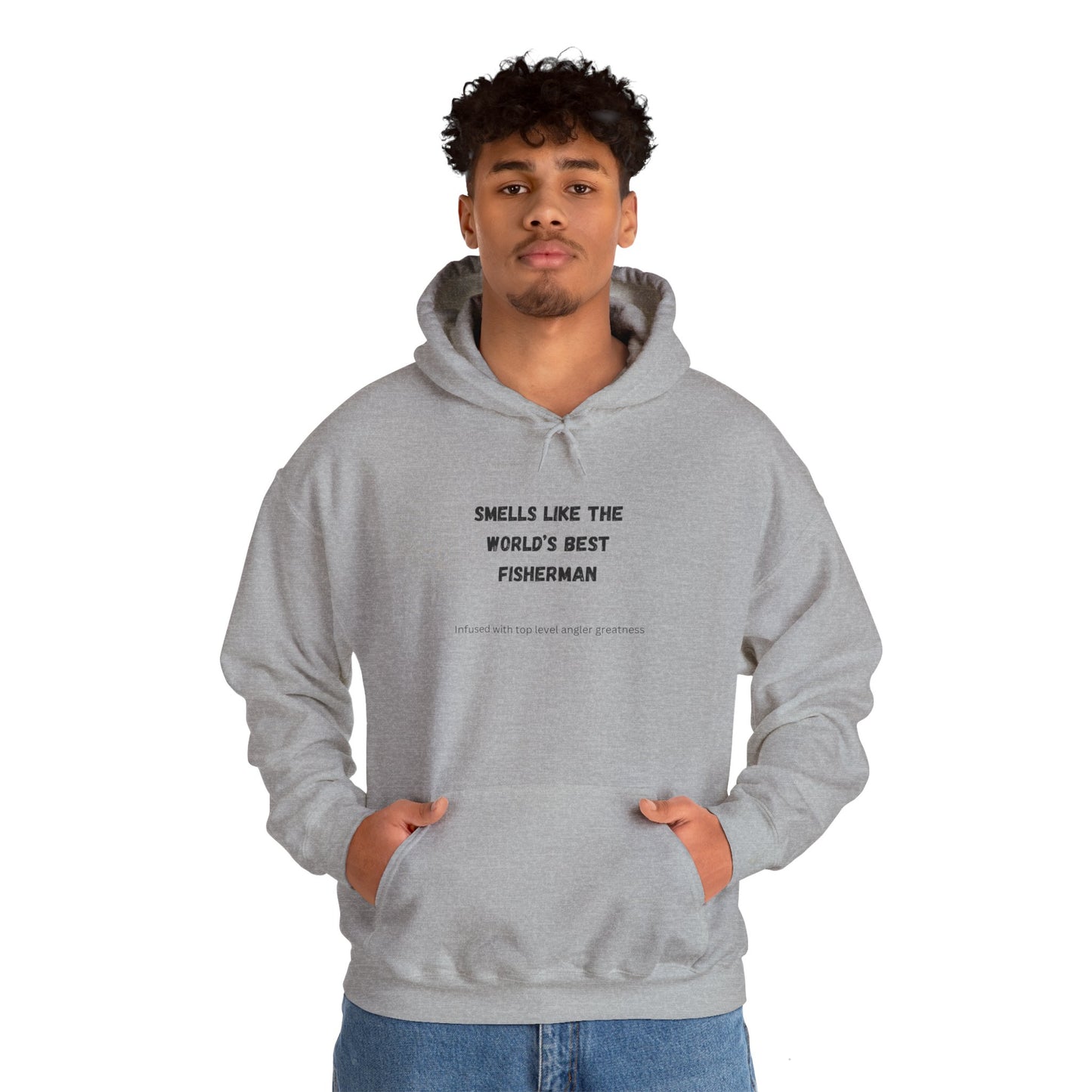 "Smells Like The World's Best Fisherman" Hoodie for Fishing Enthusiasts