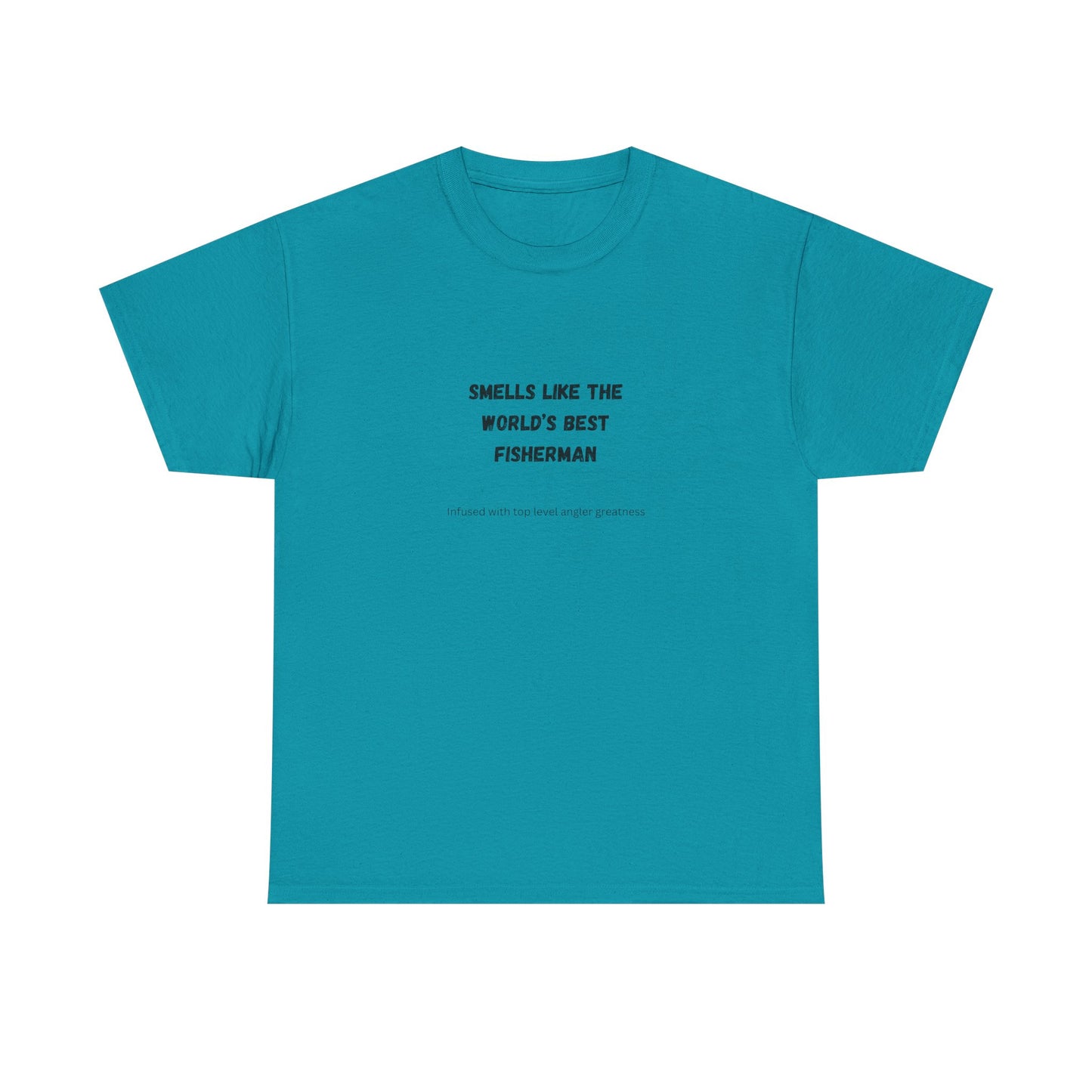"Smells Like the World's Best Fisherman" Unisex Heavy Cotton Tee - Perfect Fishing Gift