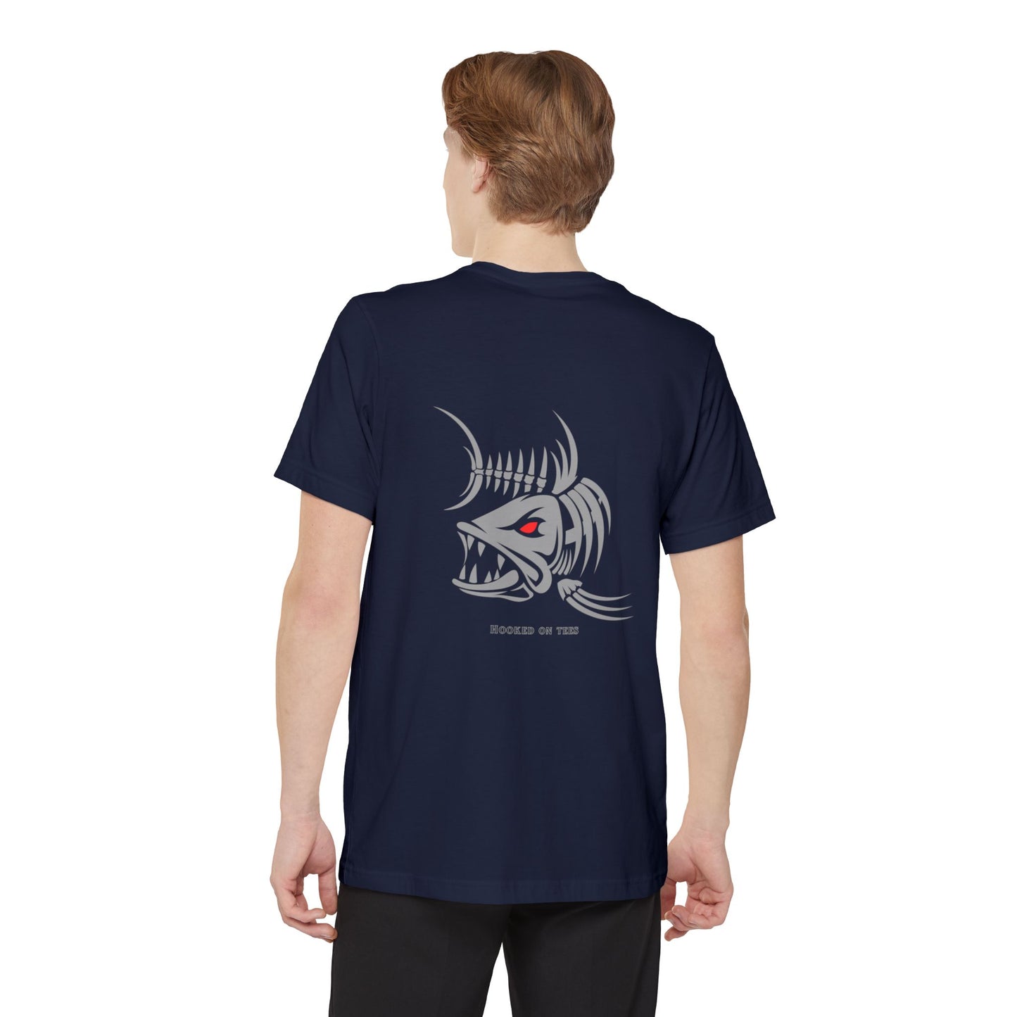 "Fishing University" Unisex Pocket T-Shirt - Unique Graphic Tee for Casual Style.