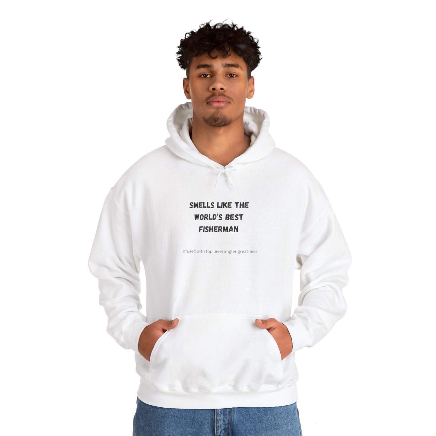 "Smells Like The World's Best Fisherman" Hoodie for Fishing Enthusiasts