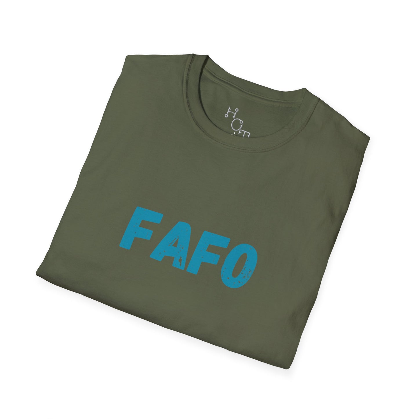 Humorous Unisex Softstyle T-Shirt - "Fish Around and Find Out - FAFO" Shark Design