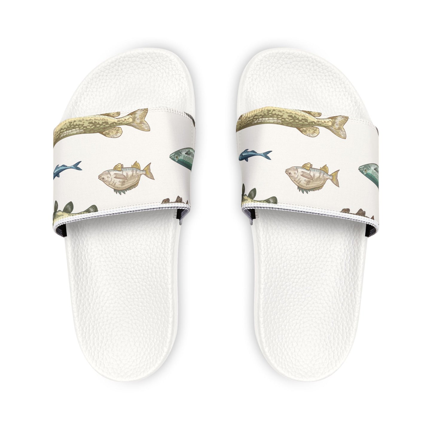 Men's Fish Print Removable-Strap Sandals - Casual Outdoor Footwear