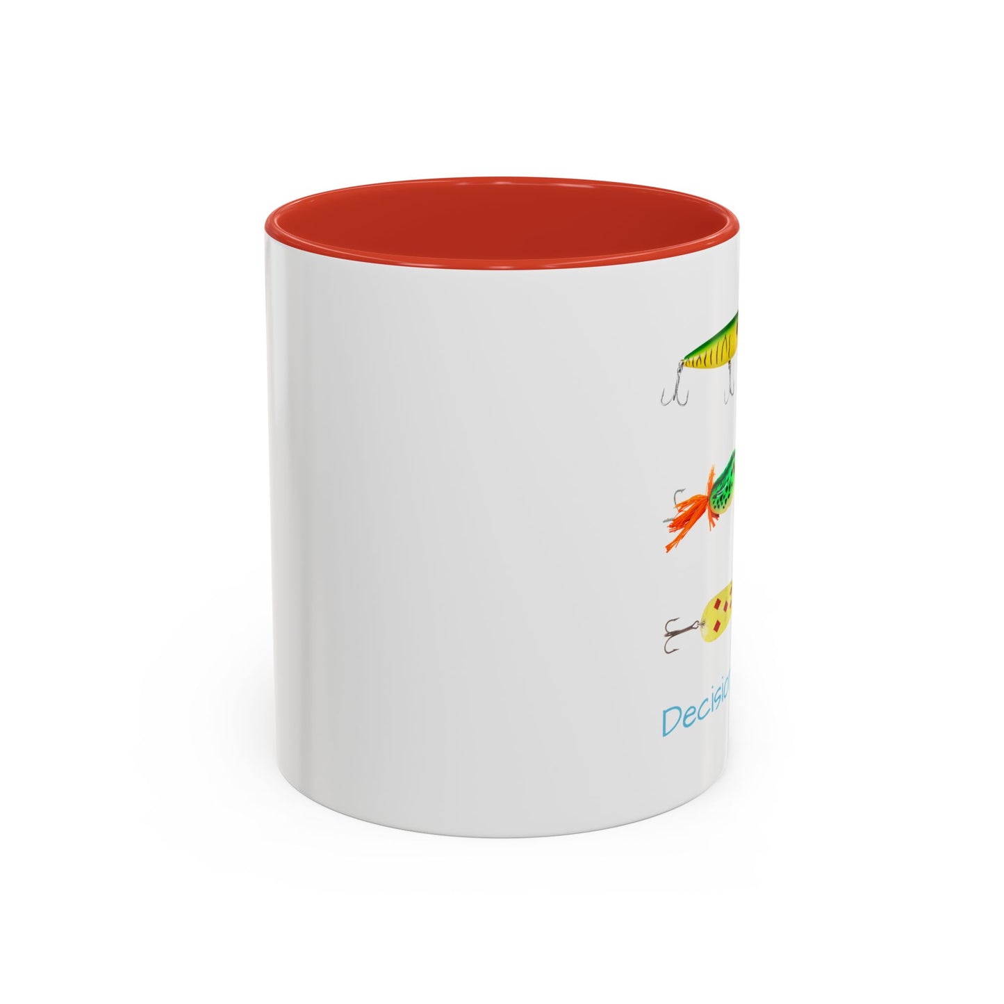 Angler's Accent Coffee Mug - "Decisions...Decisions..." Perfect for Fishing Enthusiasts