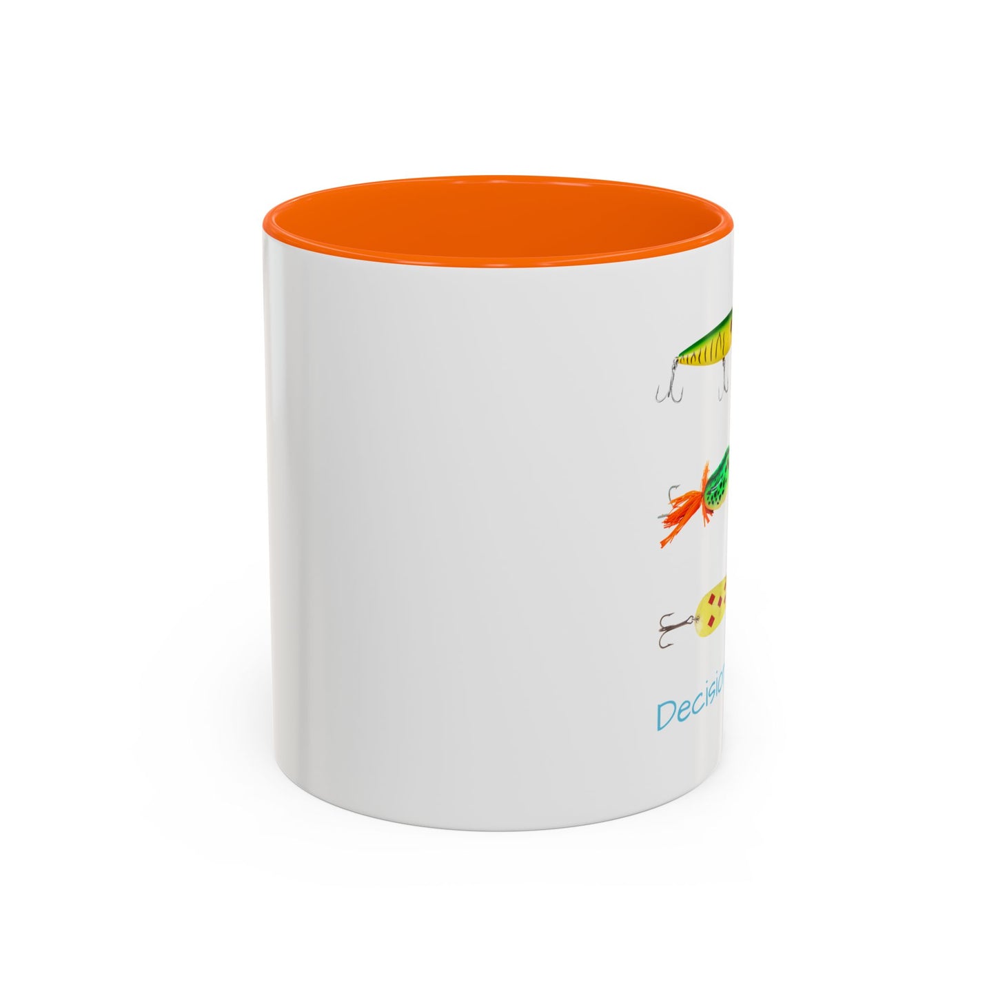 Angler's Accent Coffee Mug - "Decisions...Decisions..." Perfect for Fishing Enthusiasts