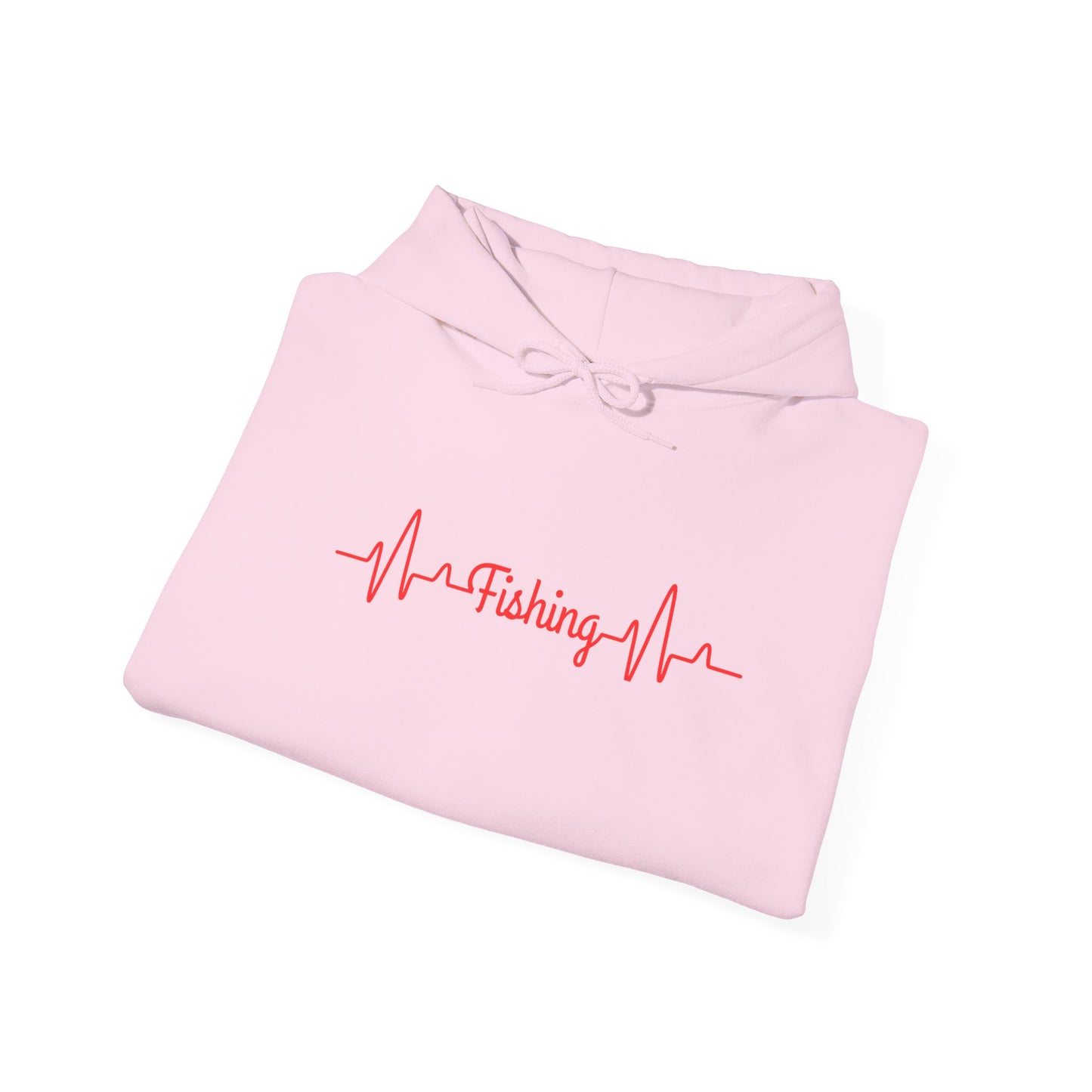 "Fishing Heartbeat" Unisex Hooded Sweatshirt