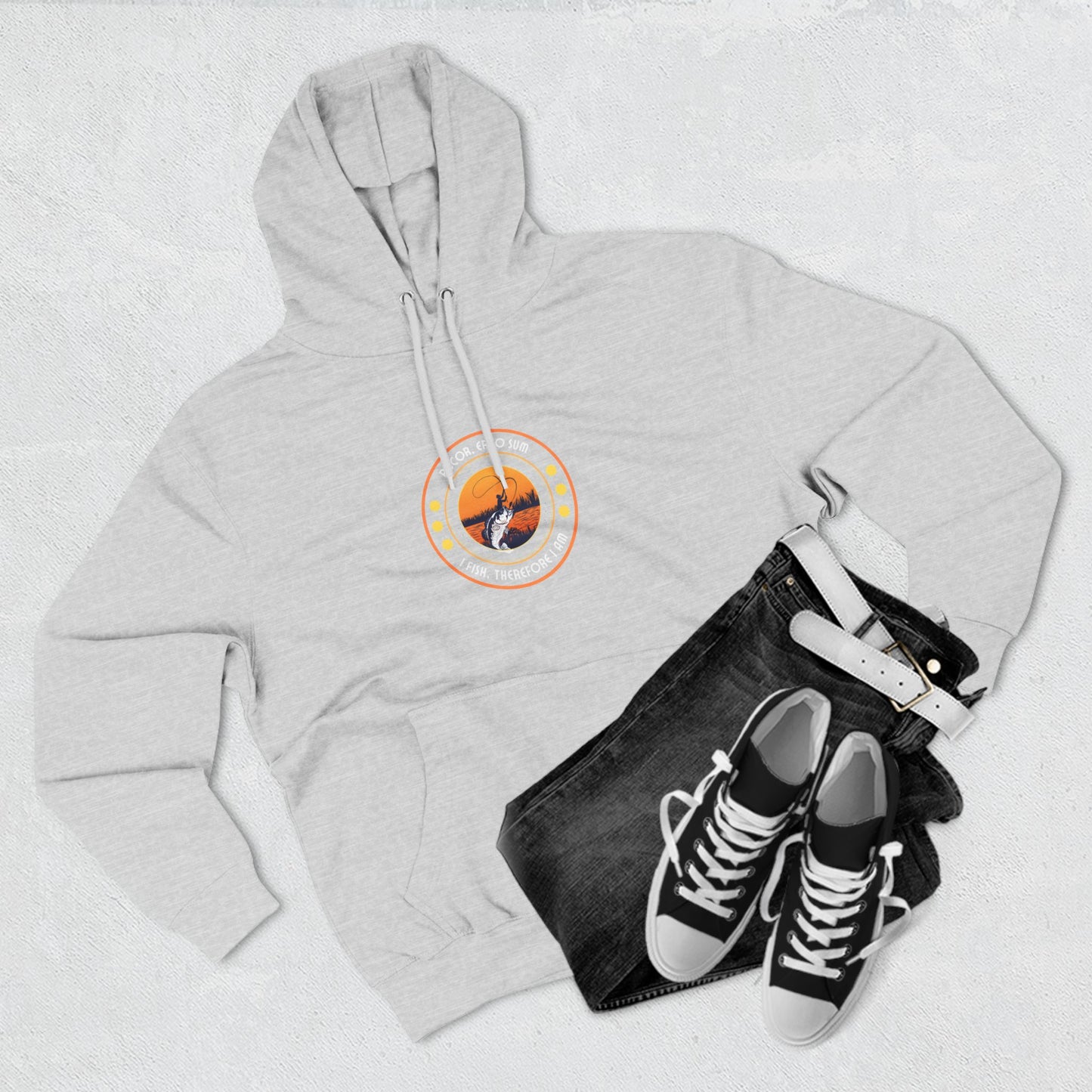 "I Fish, Therefore I Am" - Cozy Fleece for Outdoor Lovers