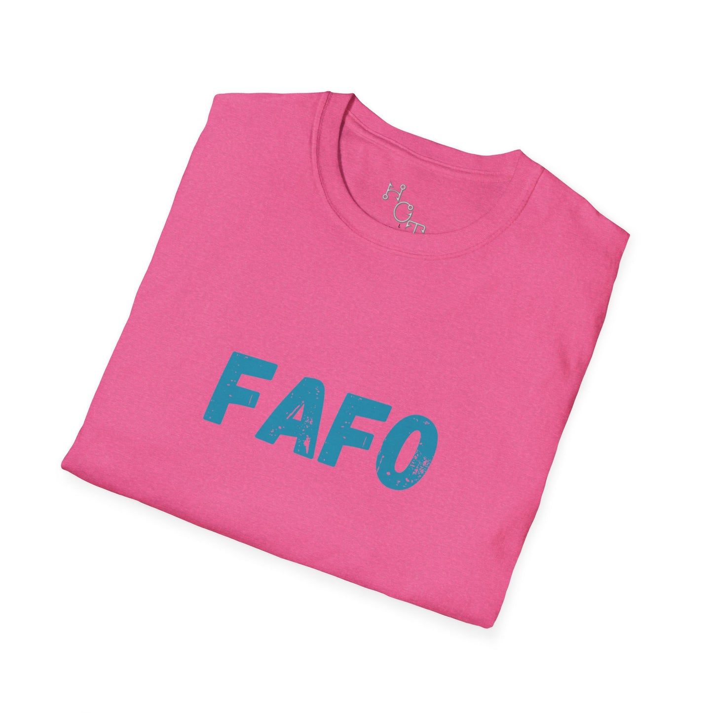 Humorous Unisex Softstyle T-Shirt - "Fish Around and Find Out - FAFO" Shark Design