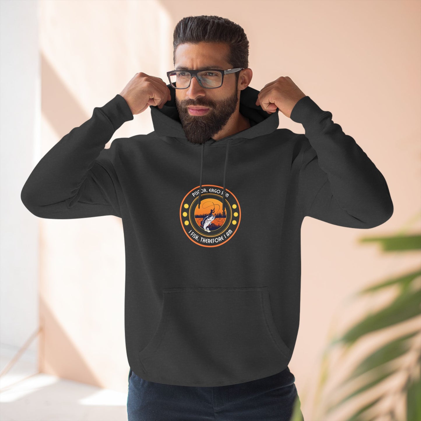 "I Fish, Therefore I Am" - Cozy Fleece for Outdoor Lovers