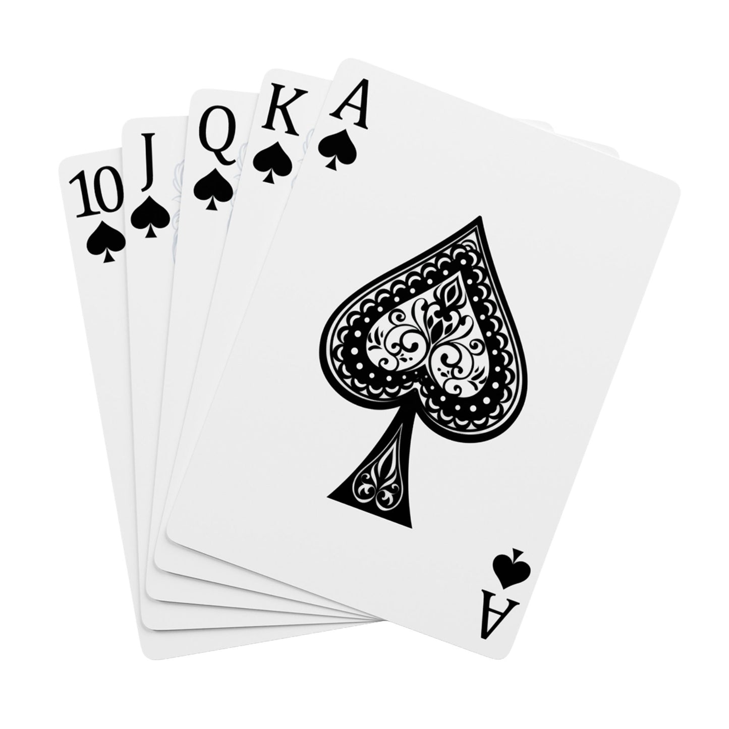 Custom Poker Playing Cards - "Fish Around & Find Out" Elegant Ace of Spades