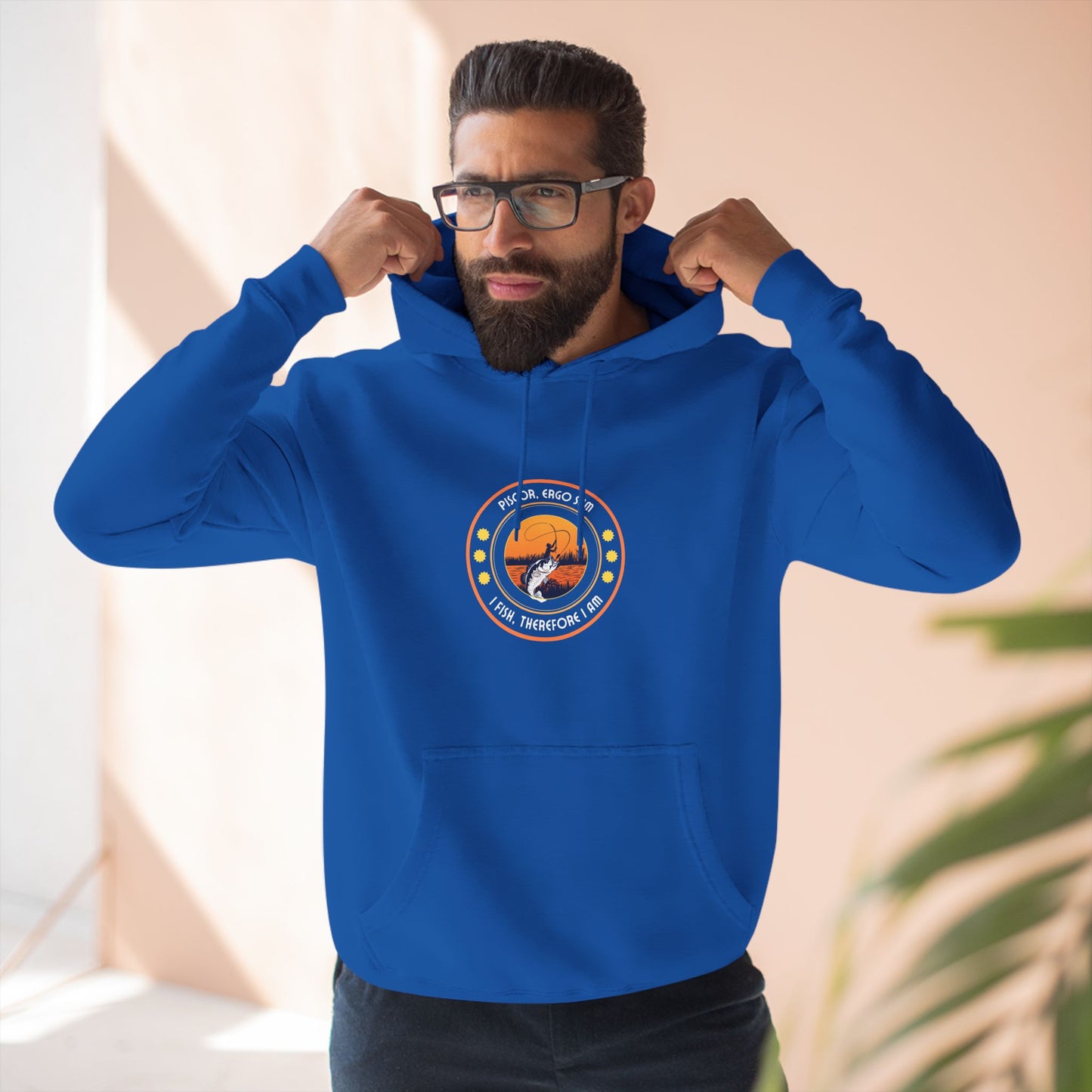 "I Fish, Therefore I Am" - Cozy Fleece for Outdoor Lovers