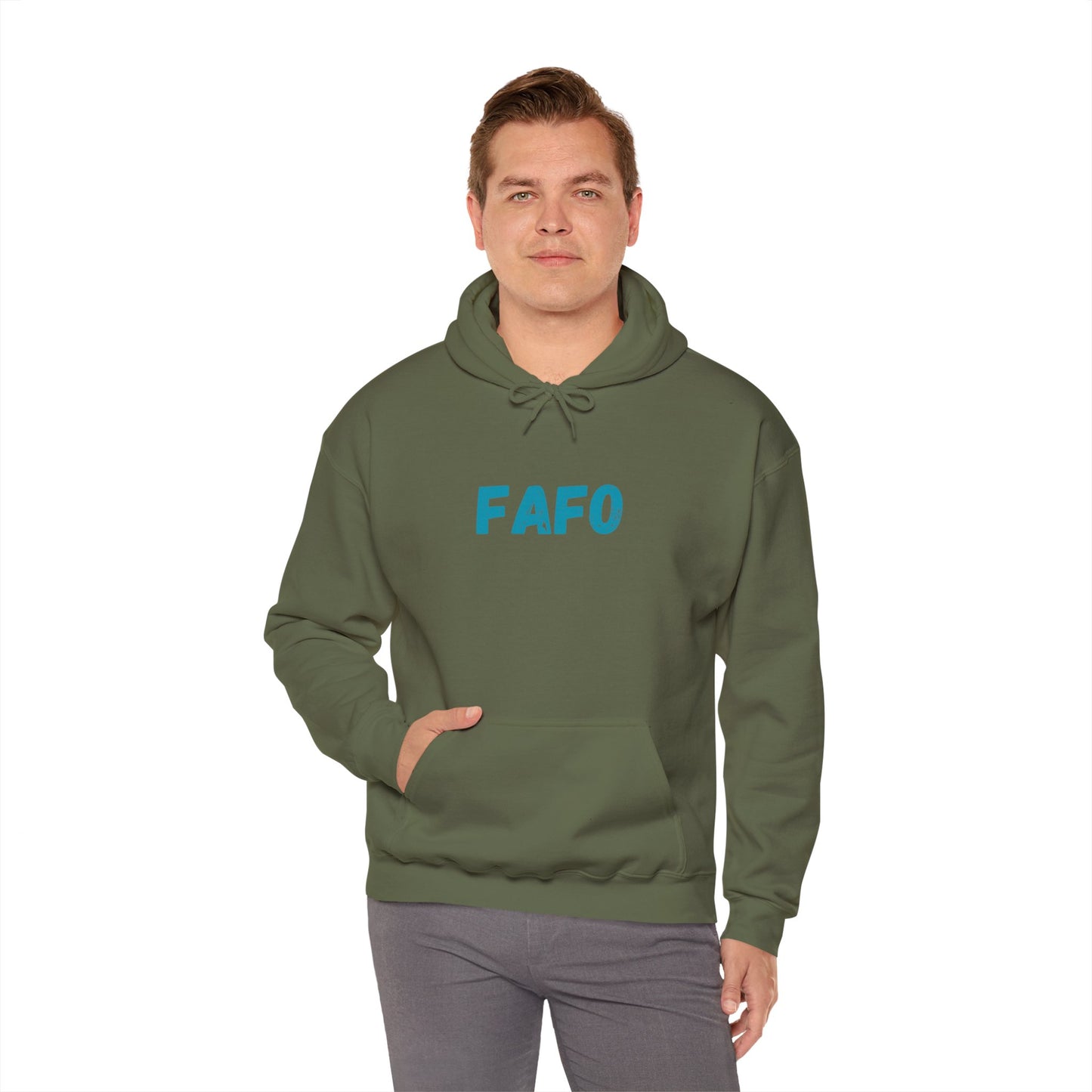 "FAFO - Fish Around and Find Out" Shark Unisex Heavy Blend™ Hooded Sweatshirt - Fun & Casual Streetwear