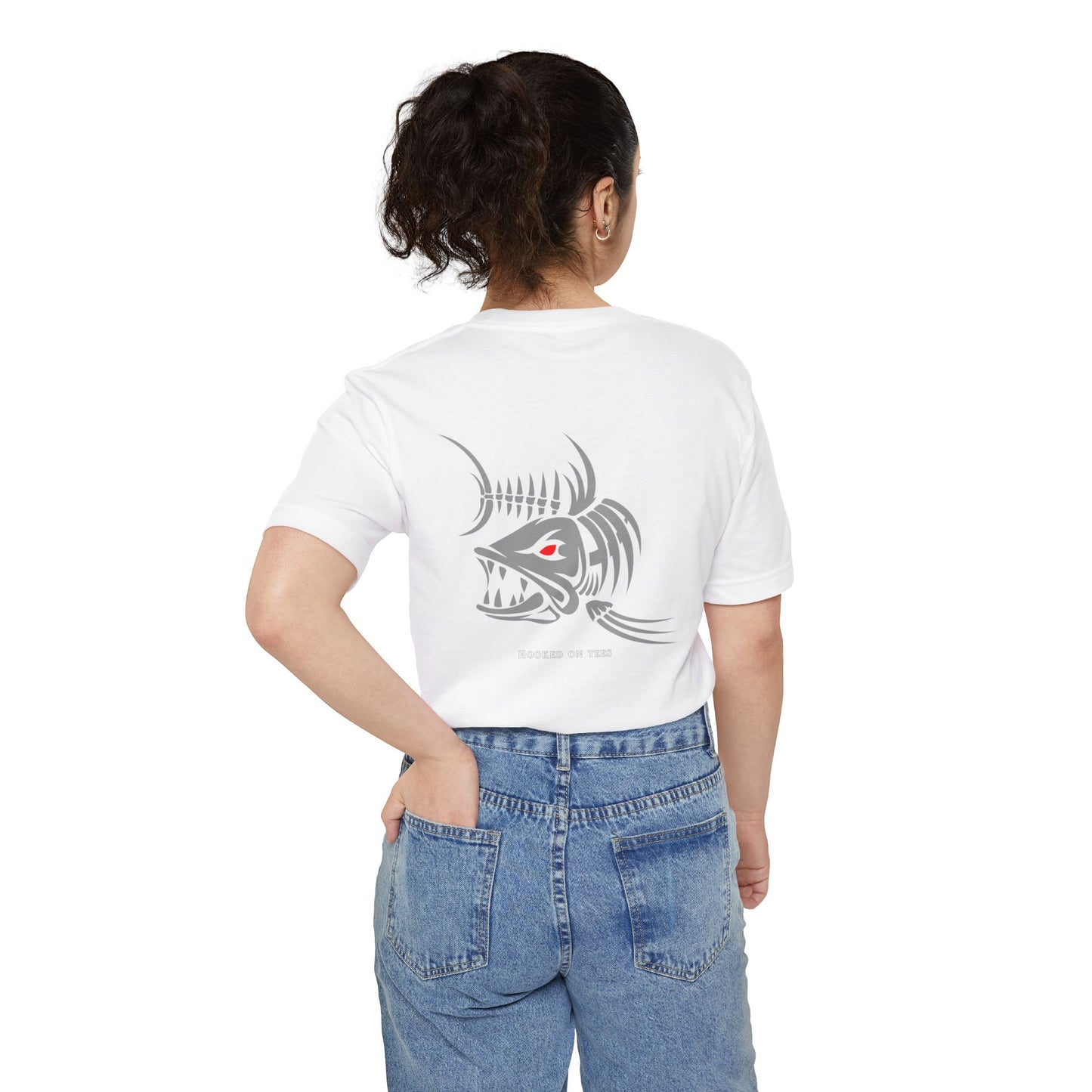 "Fishing University" Unisex Pocket T-Shirt - Unique Graphic Tee for Casual Style.
