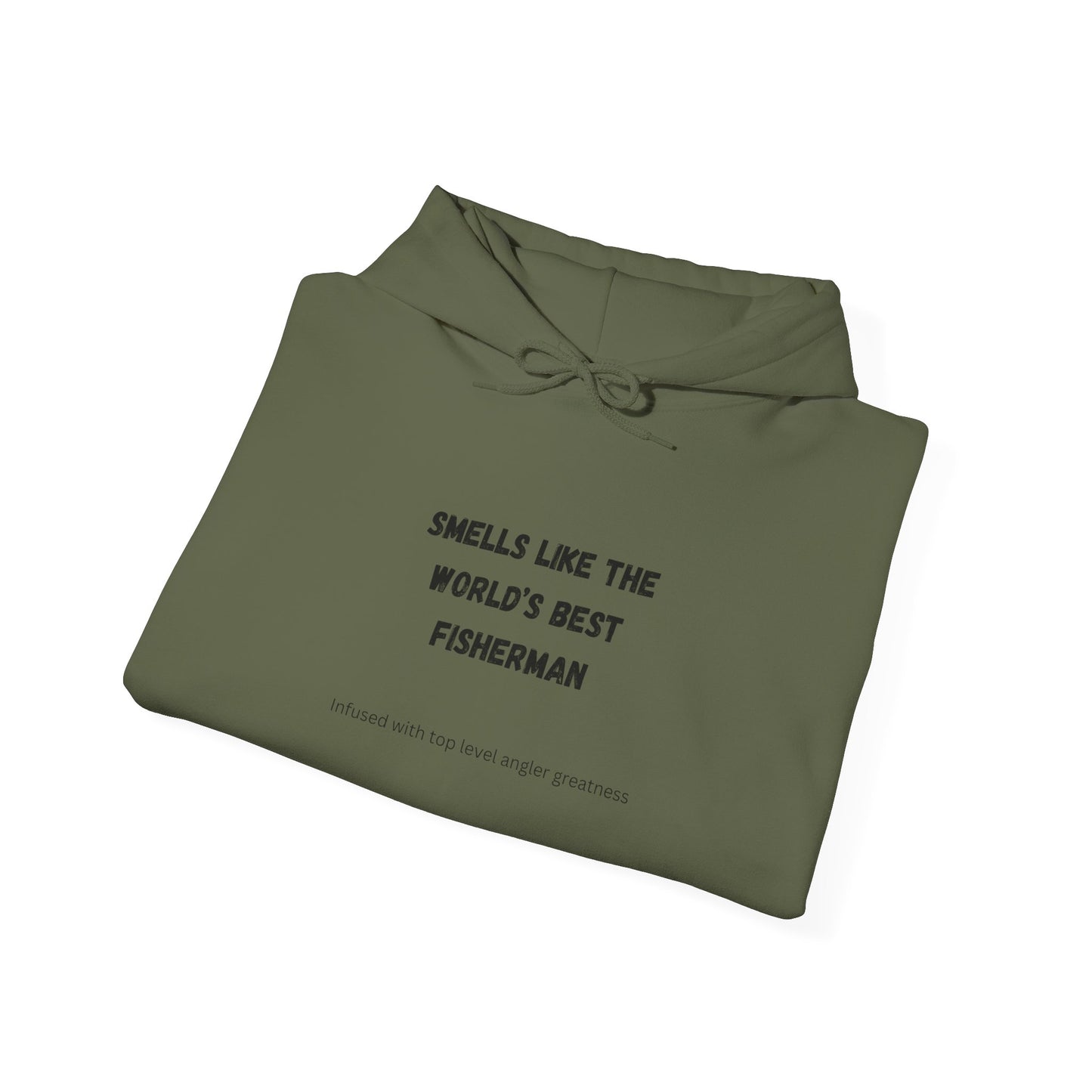 "Smells Like The World's Best Fisherman" Hoodie for Fishing Enthusiasts