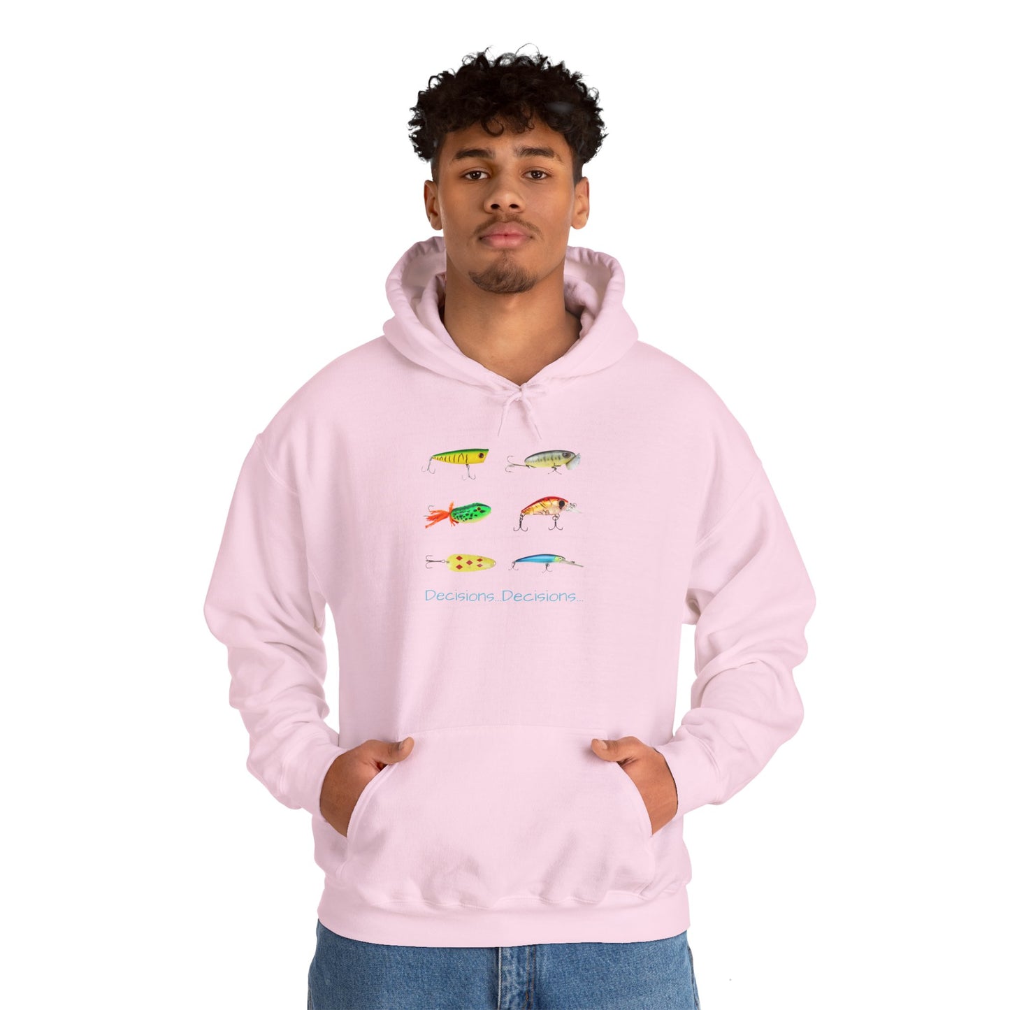 Fishing Enthusiast Hoodie - "Decisions...Decisions..."