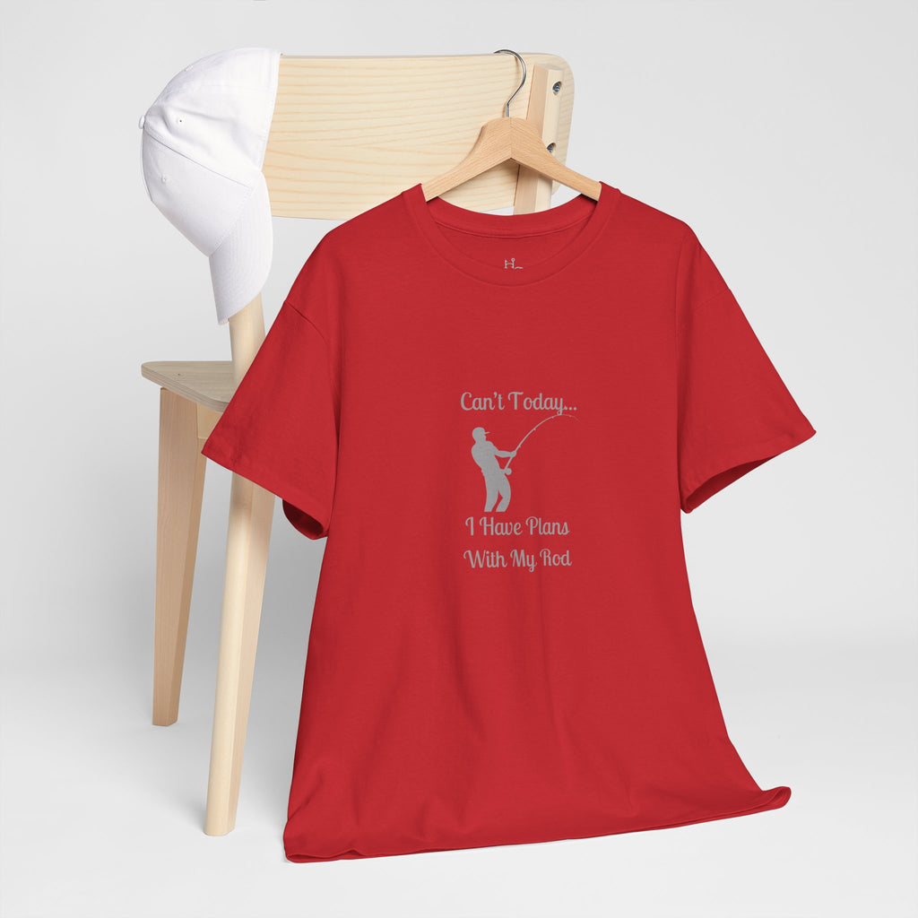 "Can't Today...I Have Plans With My Rod" Funny Fishing Softstyle Tee — Gift for Anglers