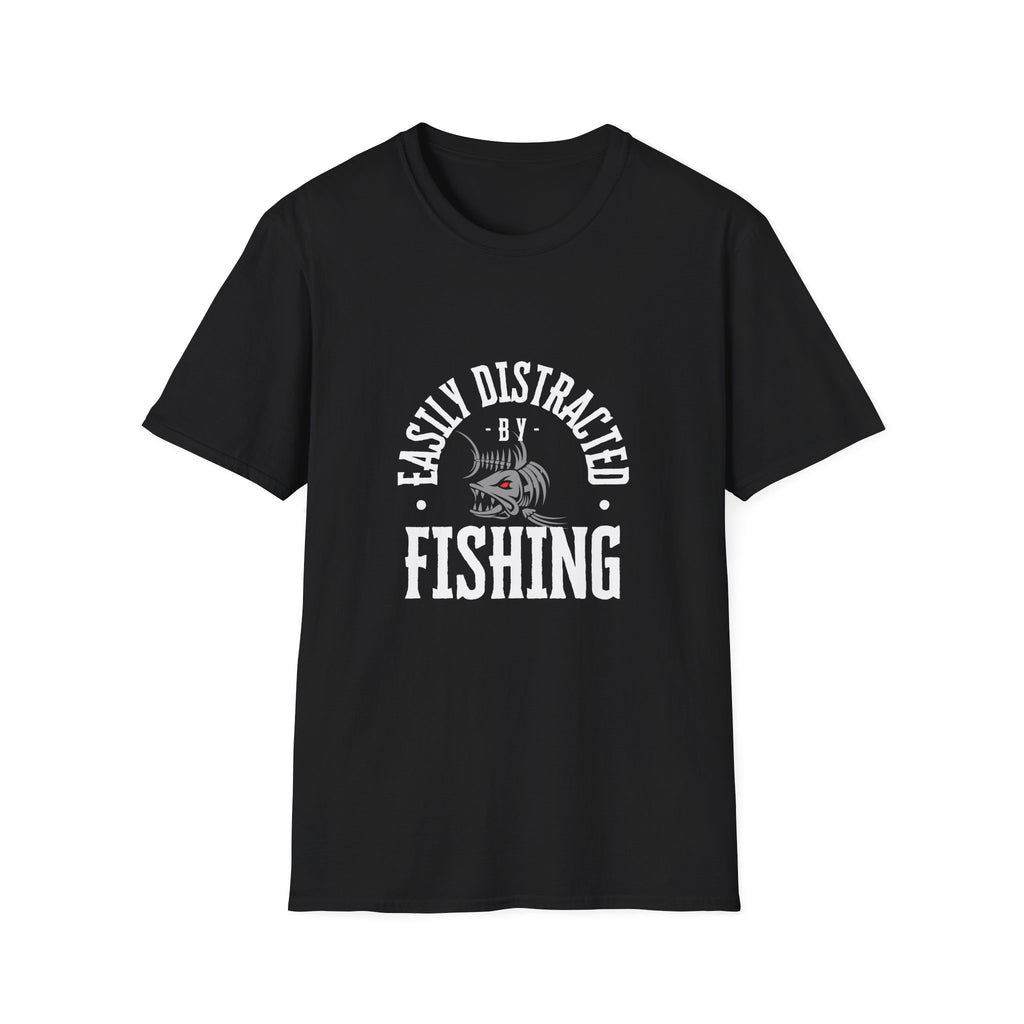 "Easily Distracted by Fishing" Unisex Softstyle T-Shirt