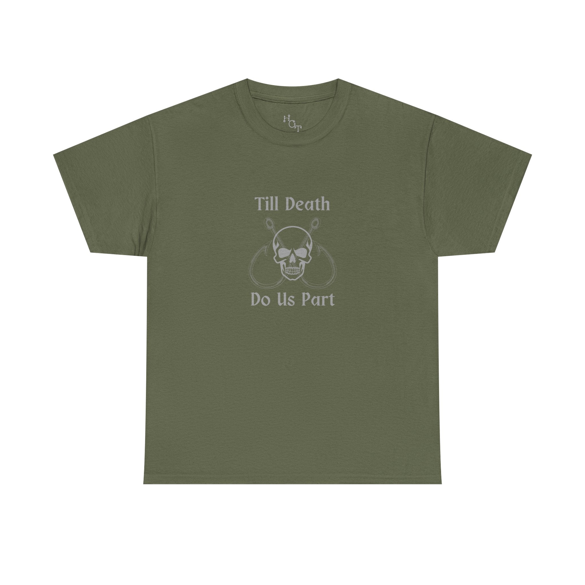 "Till Death Do Us Part" Skull Fishing Tee — Anniversary Shirt/Love Of Fishing