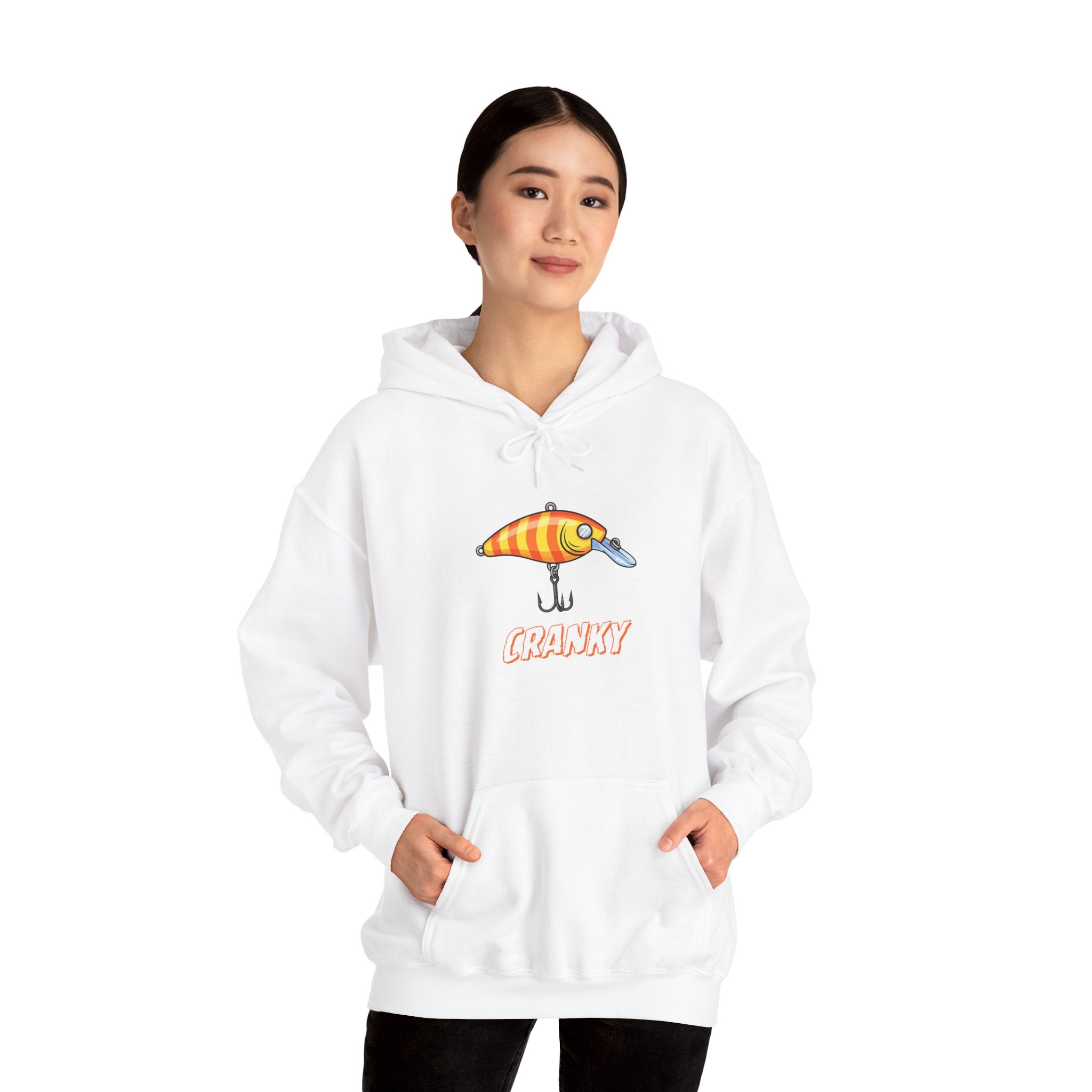 Fishing Lure Hoodie — Retro Crankbait Design "CRANKY"