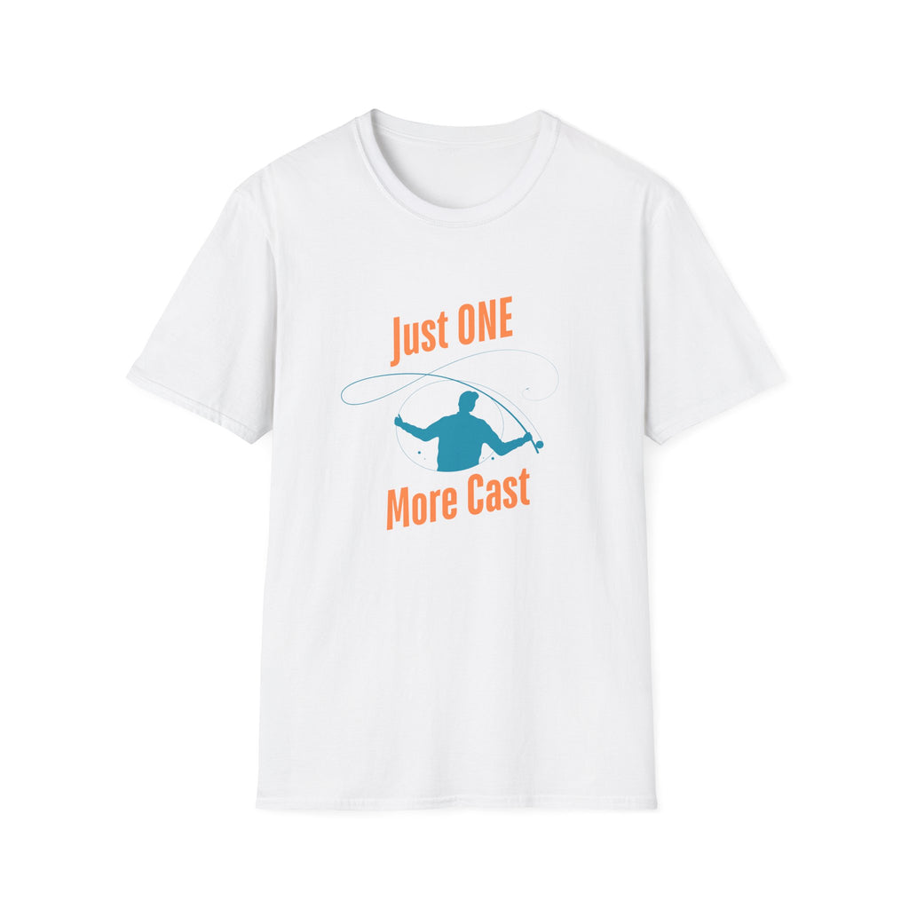 "Just ONE More Cast" Fishing T-Shirt - Unisex Softstyle Tee