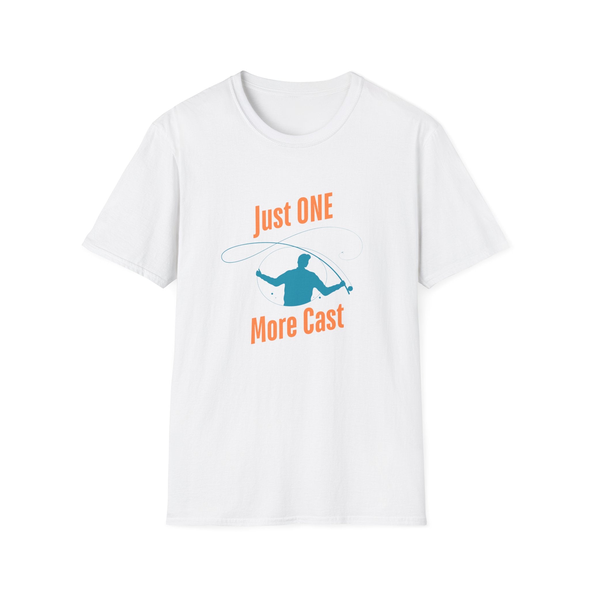 "Just ONE More Cast" Fishing T-Shirt - Unisex Softstyle Tee