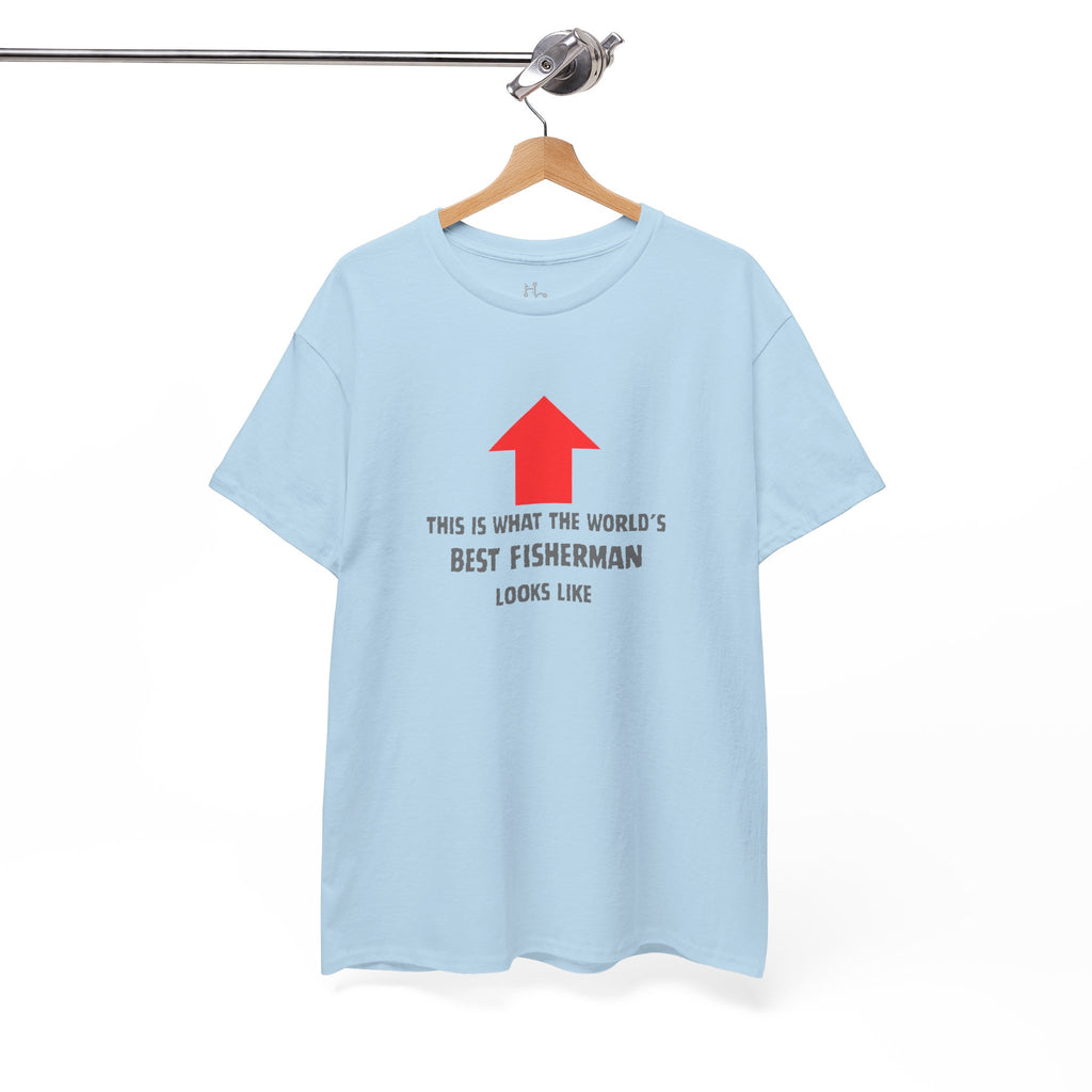 Best Fisherman T-Shirt – "This Is What The World's Best Fisherman Looks Like" Arrow Tee