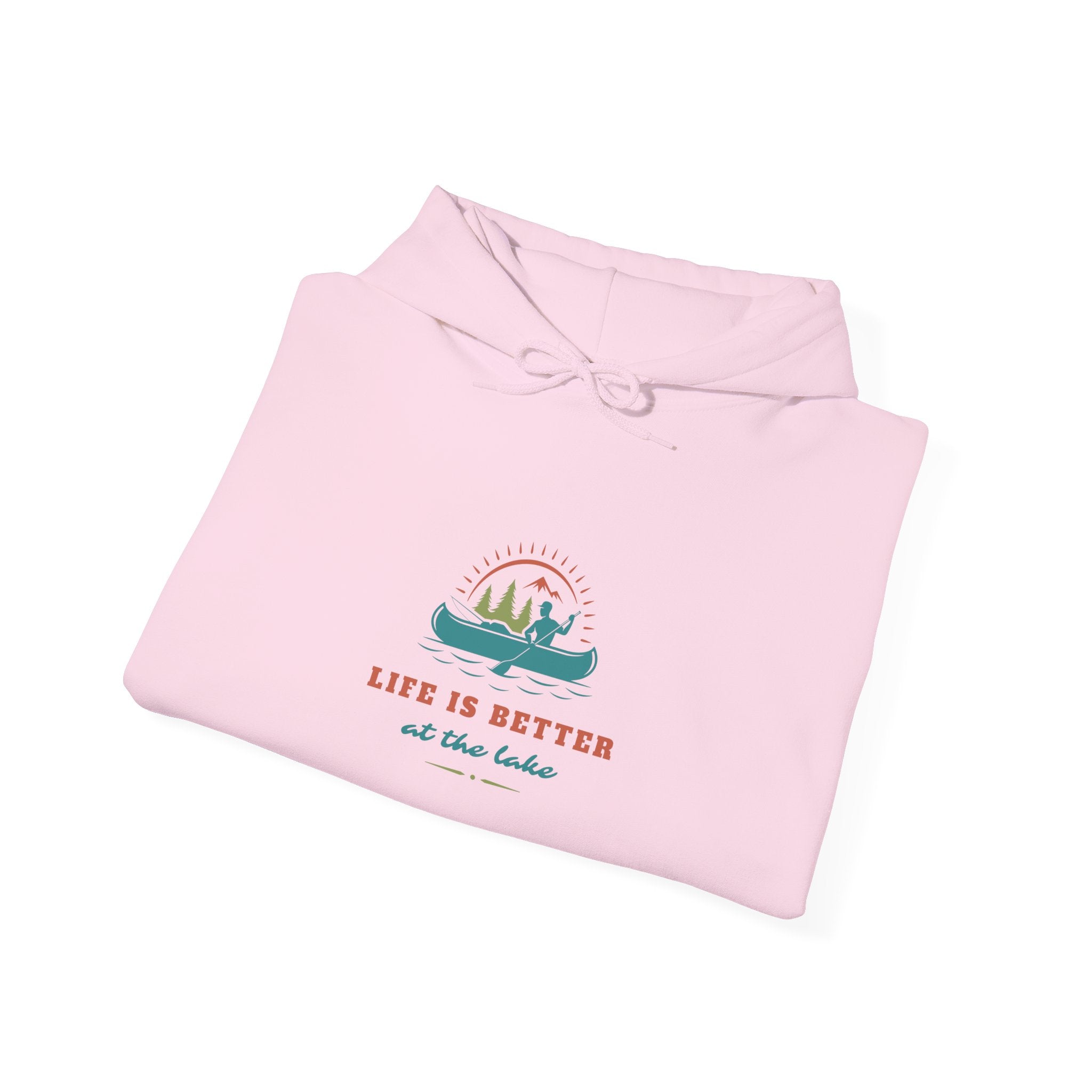 "Life Is Better at the Lake" Hoodie — Cozy Lake Cabin Hooded Sweatshirt