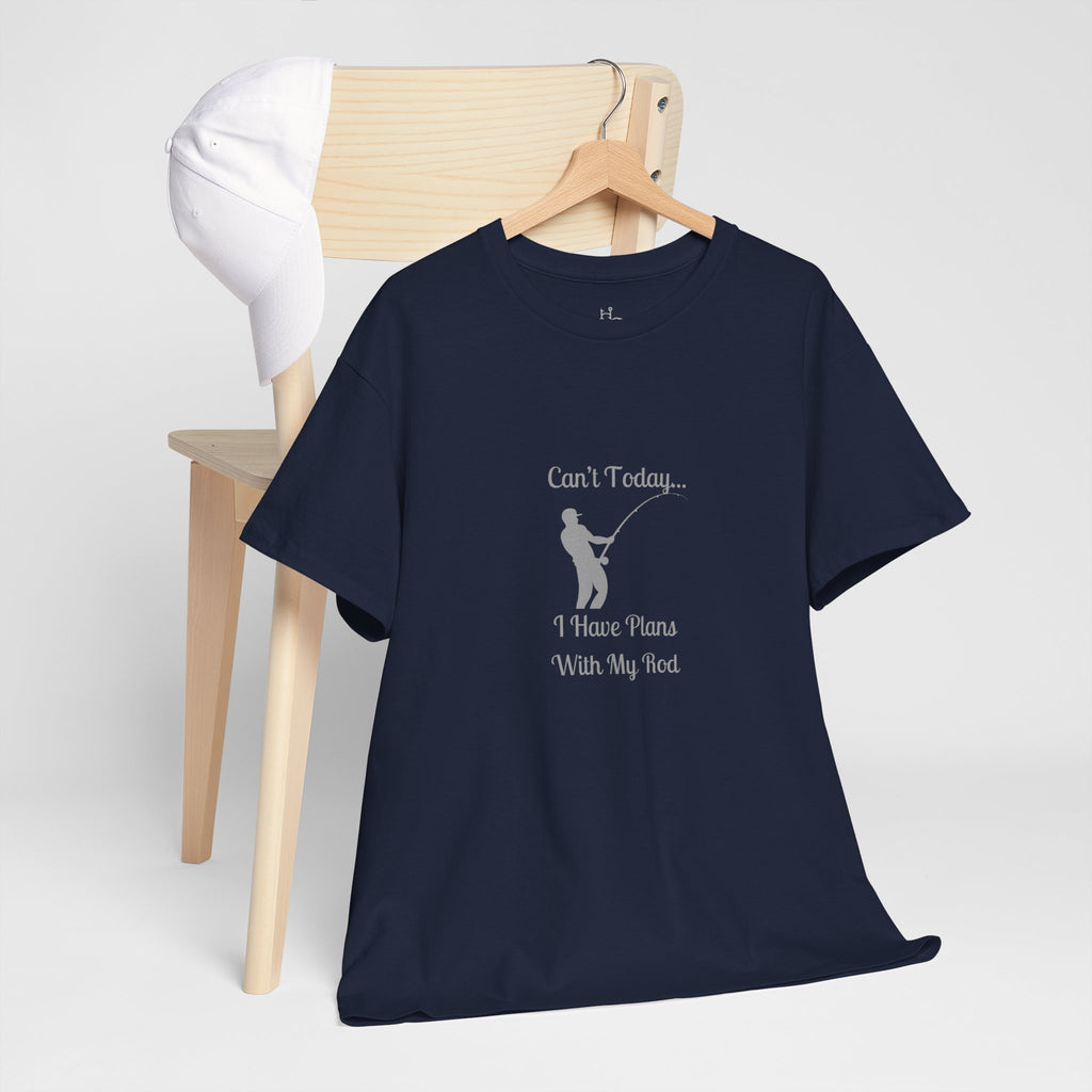 "Can't Today...I Have Plans With My Rod" Funny Fishing Softstyle Tee — Gift for Anglers