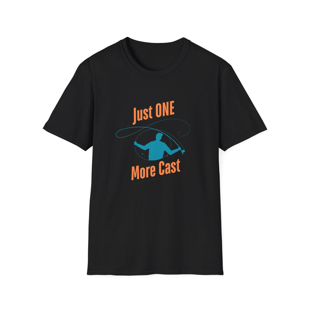"Just ONE More Cast" Fishing T-Shirt - Unisex Softstyle Tee