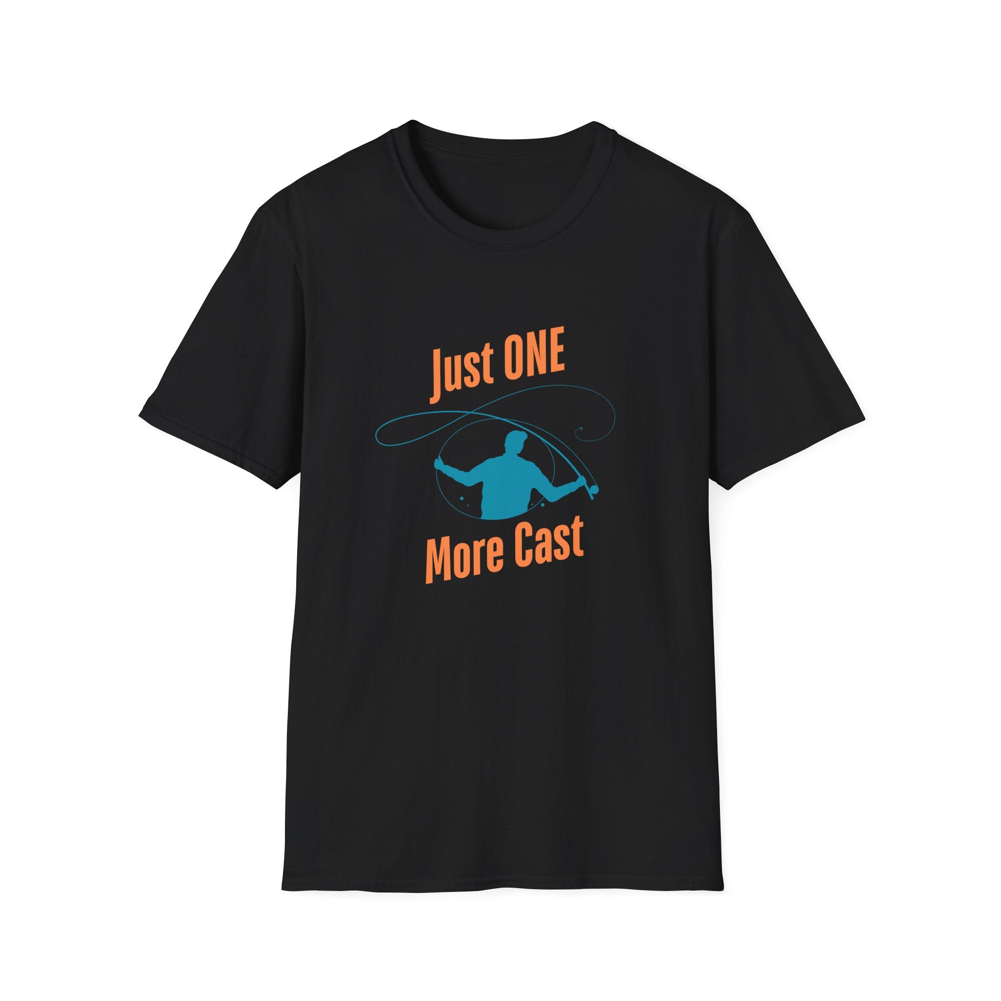 "Just ONE More Cast" Fishing T-Shirt - Unisex Softstyle Tee