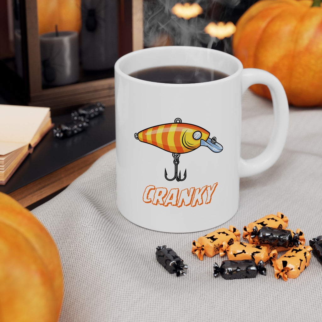 "Cranky" Fishing Themed Ceramic Mug — (11oz, 15oz)