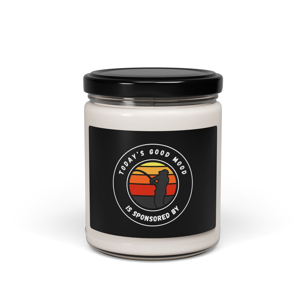"Today's Good Mood Is Sponsored By Fishing" Scented Soy Candle, 9oz