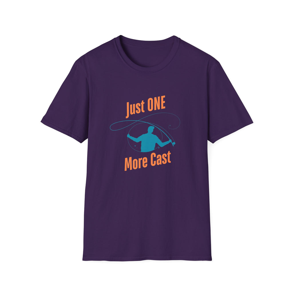 "Just ONE More Cast" Fishing T-Shirt - Unisex Softstyle Tee