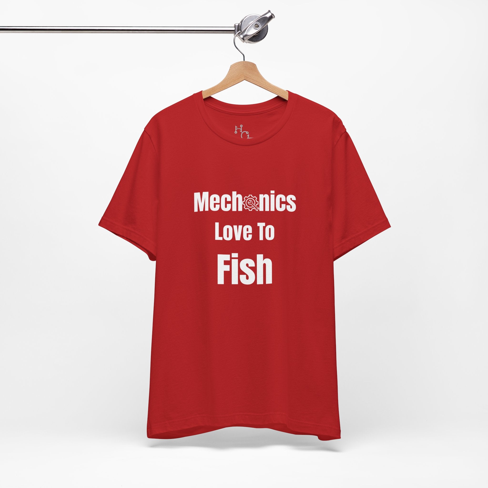 Mechanics Love to Fish T-Shirt — Funny Fishing Tee for Mechanics, Dad Gift