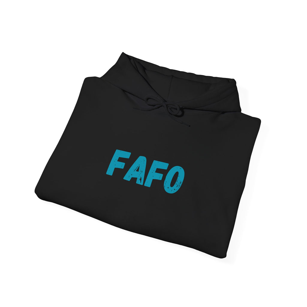"FAFO - Fish Around and Find Out" Shark Unisex Heavy Blend™ Hooded Sweatshirt - Fun & Casual Streetwear
