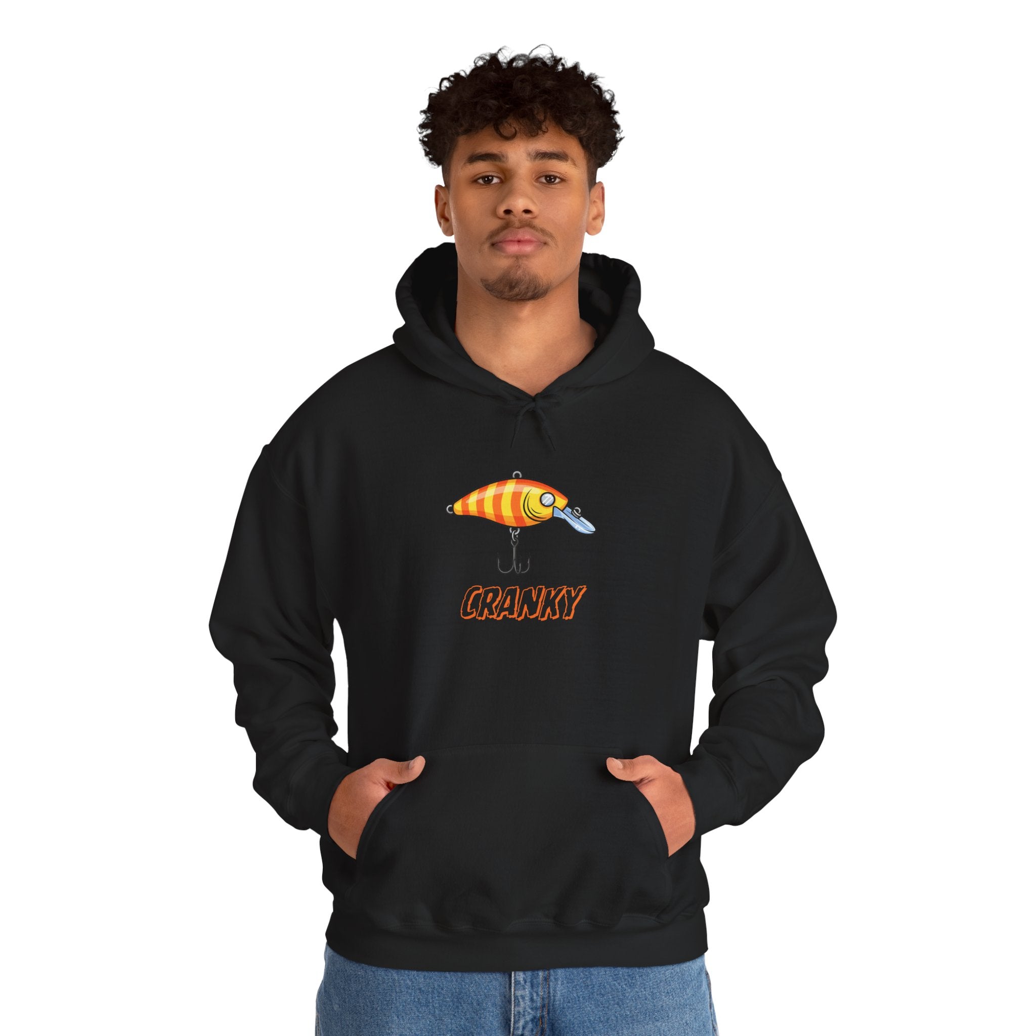 Fishing Lure Hoodie — Retro Crankbait Design "CRANKY"