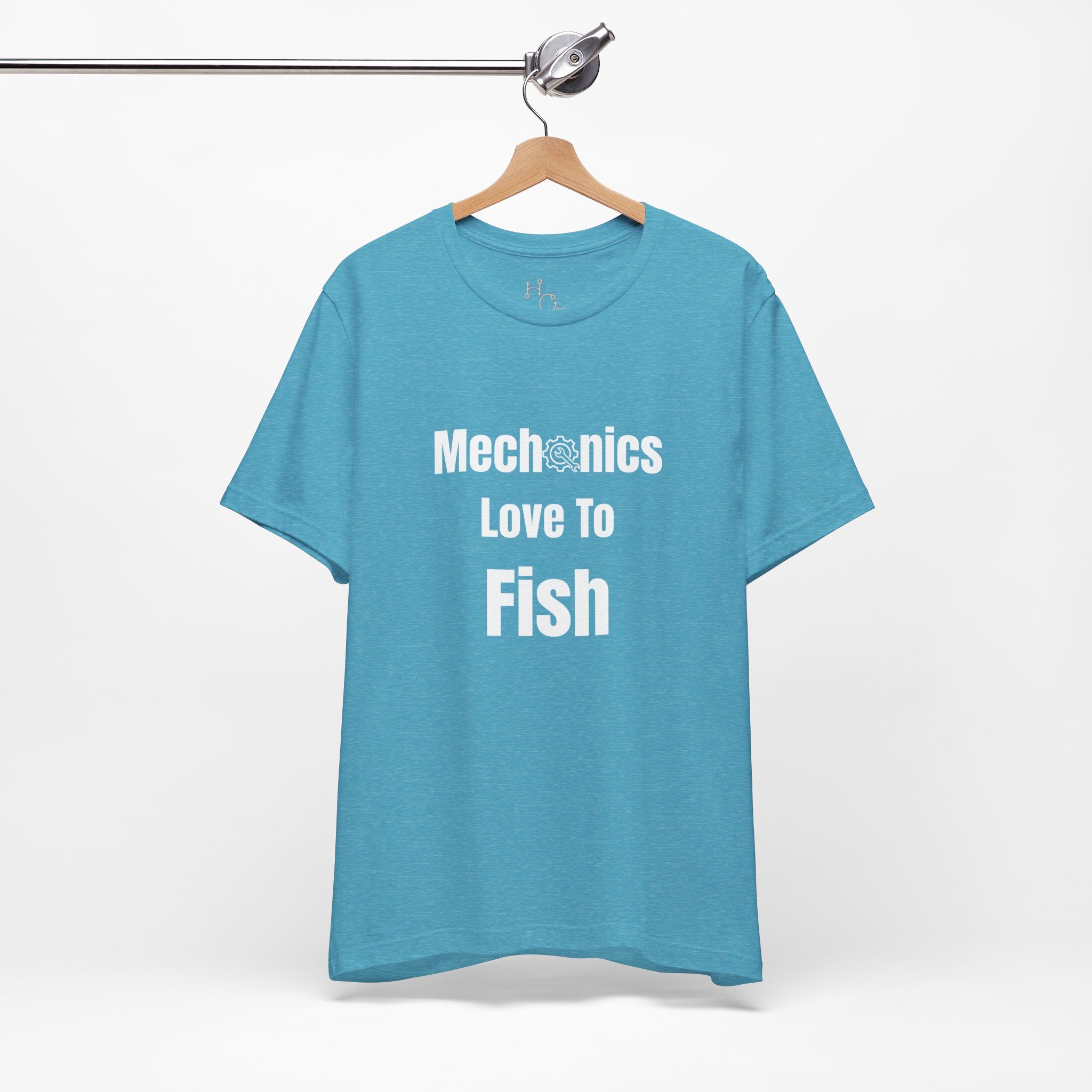Mechanics Love to Fish T-Shirt — Funny Fishing Tee for Mechanics, Dad Gift