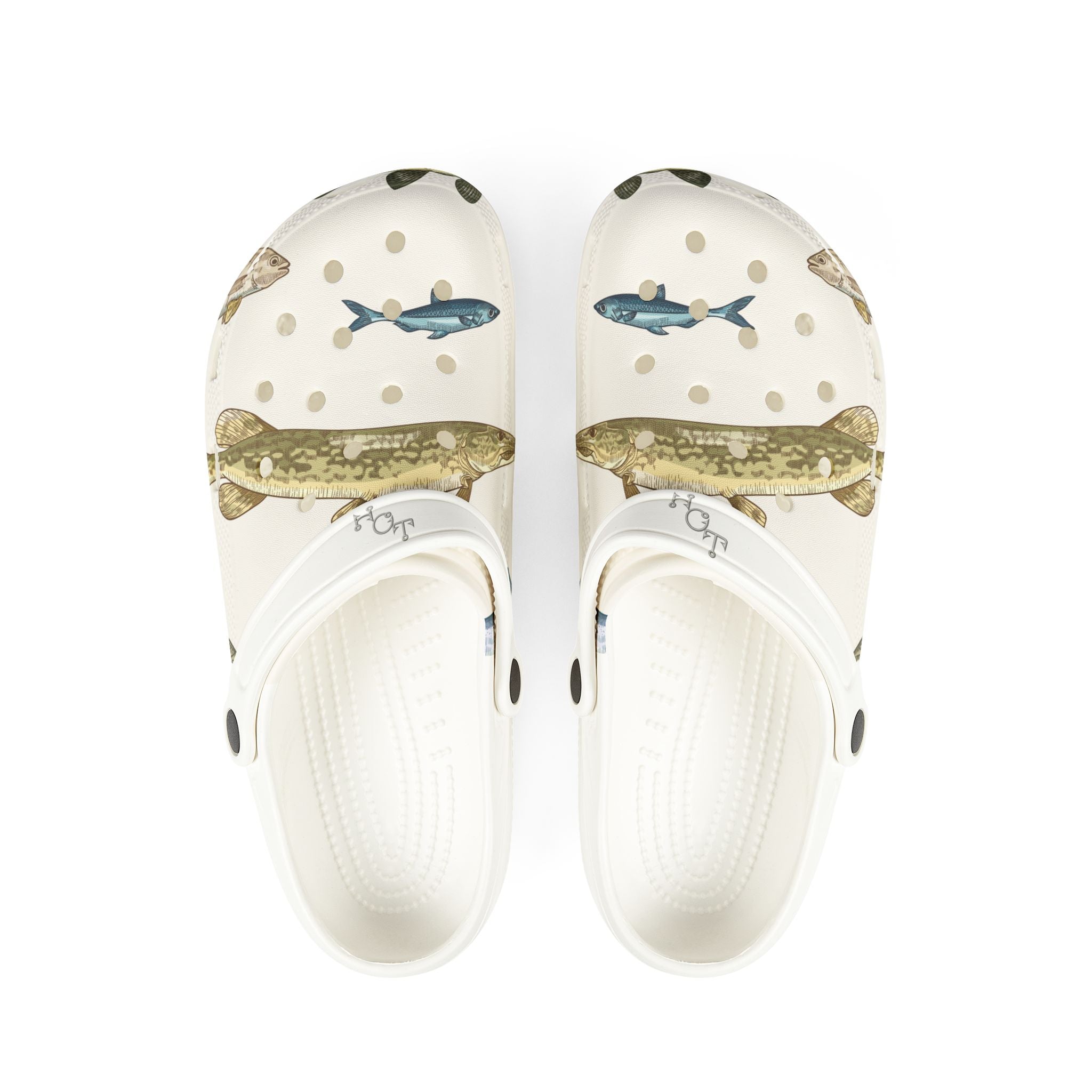 Fish Pattern Foam Clogs — Fish Themed EVA Shoes