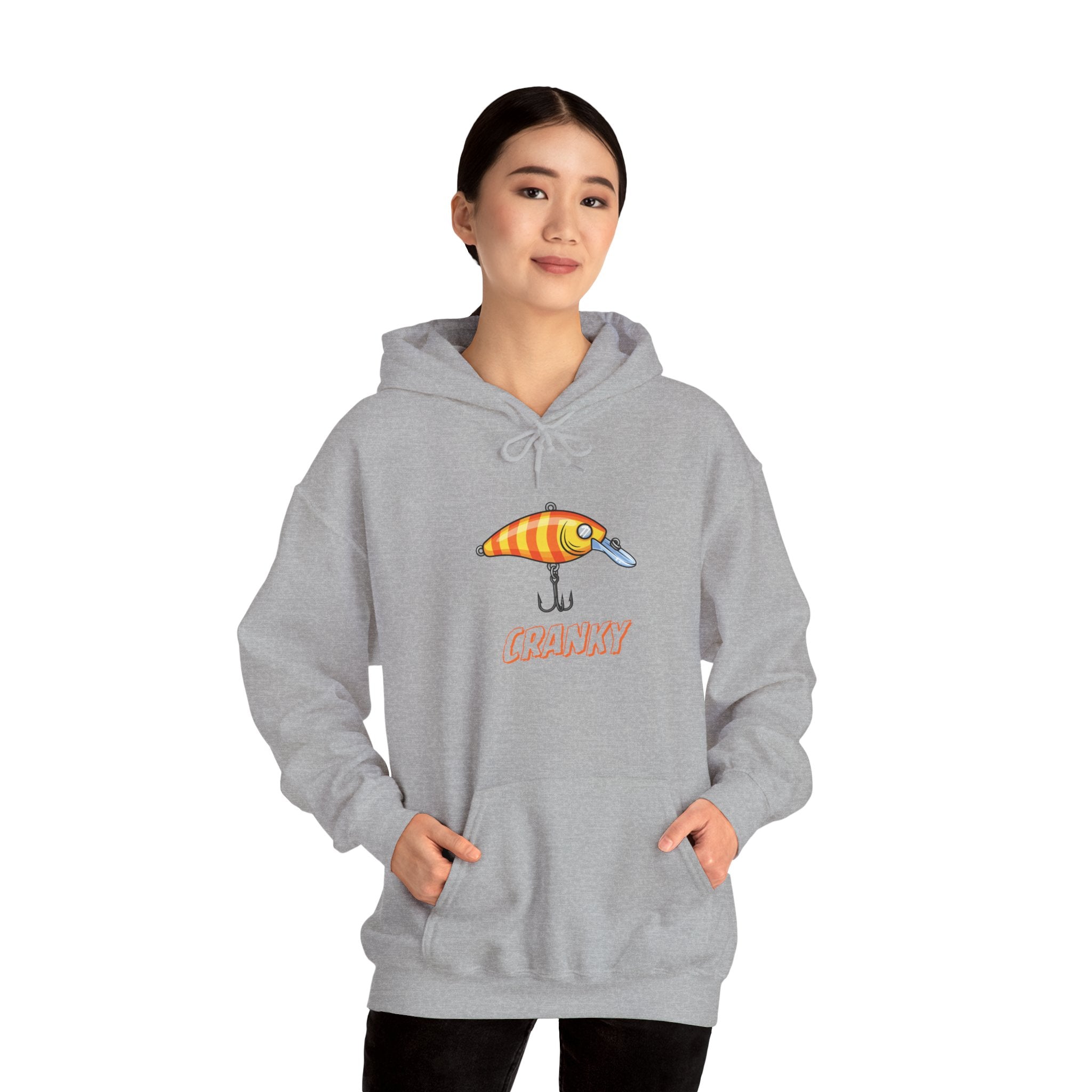 Fishing Lure Hoodie — Retro Crankbait Design "CRANKY"