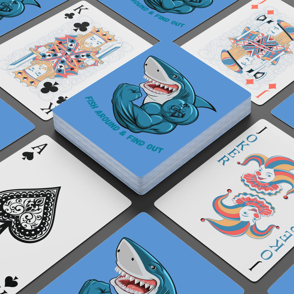 "Fish Around & Find Out" Funny Fishing Playing Card Deck — Gift for Anglers