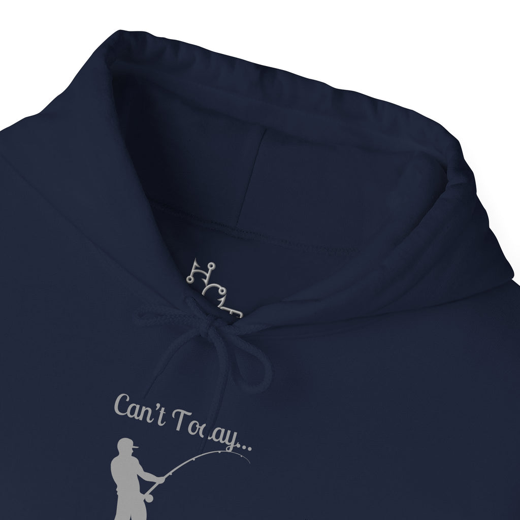 Hooded Sweatshirt - 'Can't Today...I Have Plans With My Rod' Fishing Theme