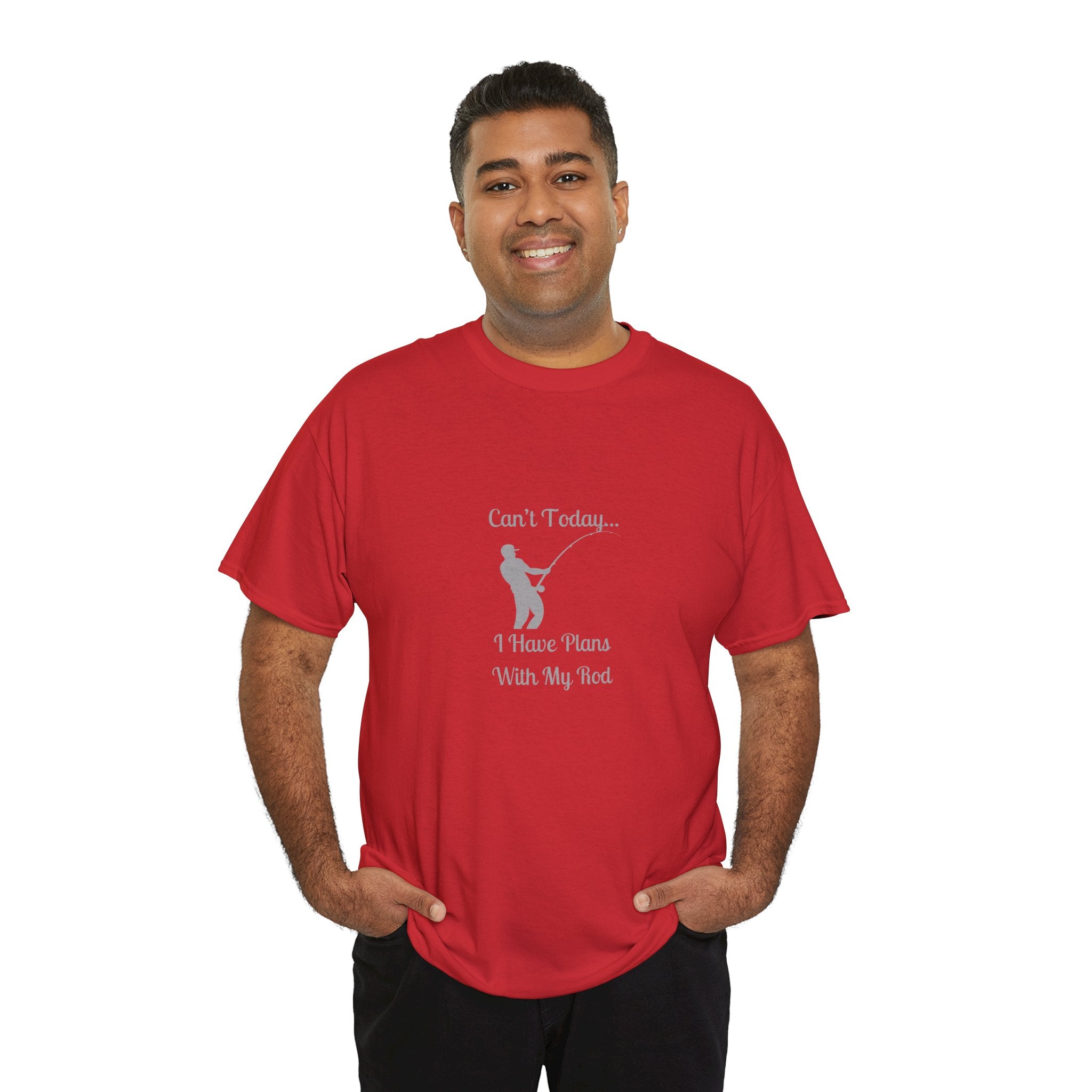 "Can't Today...I Have Plans With My Rod" Funny Fishing Softstyle Tee — Gift for Anglers
