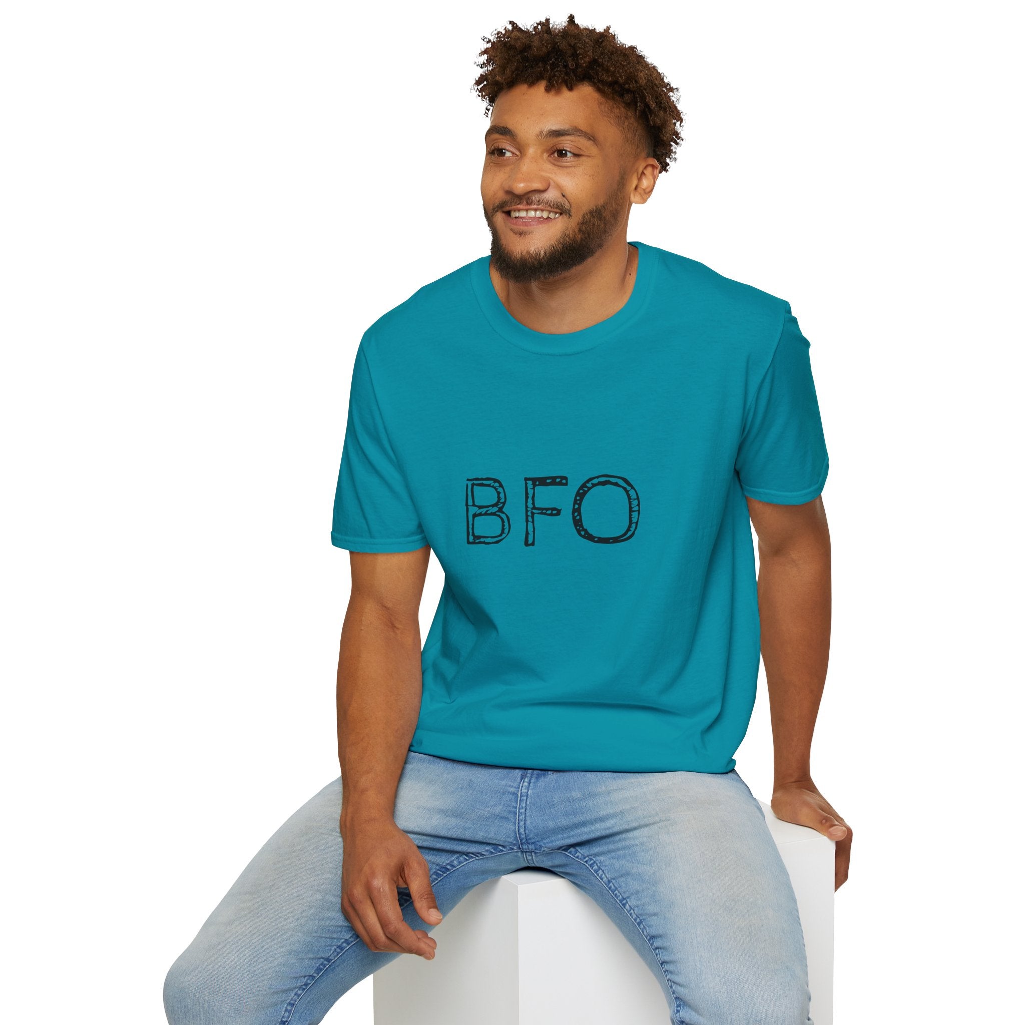 "BFO: Boat Flips Only" Unisex Softstyle T-Shirt - Perfect for Fishing Enthusiasts